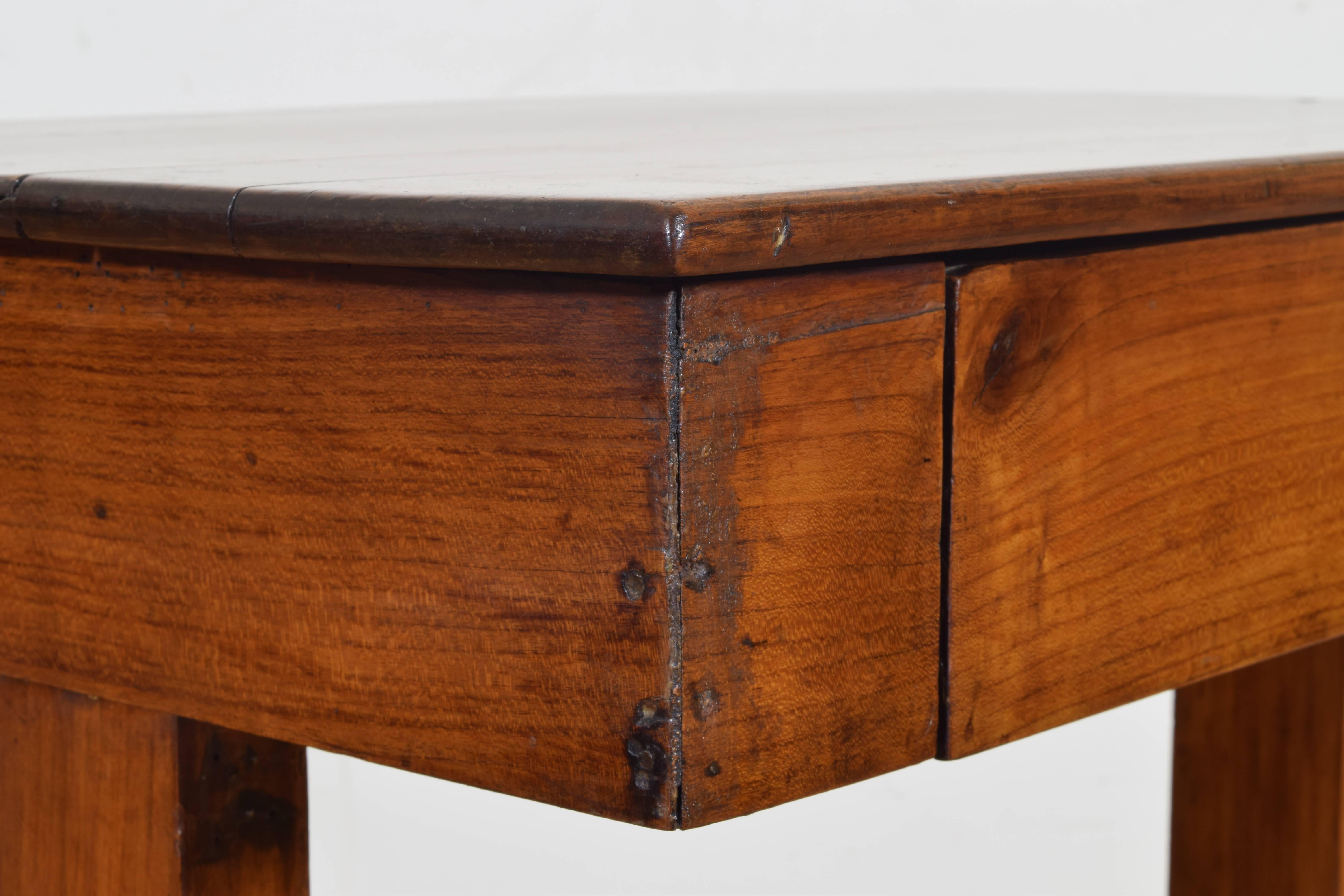French Restauration Period Cherrywood One-Drawer Side Table, circa 1810-1820 1