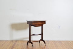 French Restauration Period Mahogany Hinged Top Vanity or Work Table, circa 1825