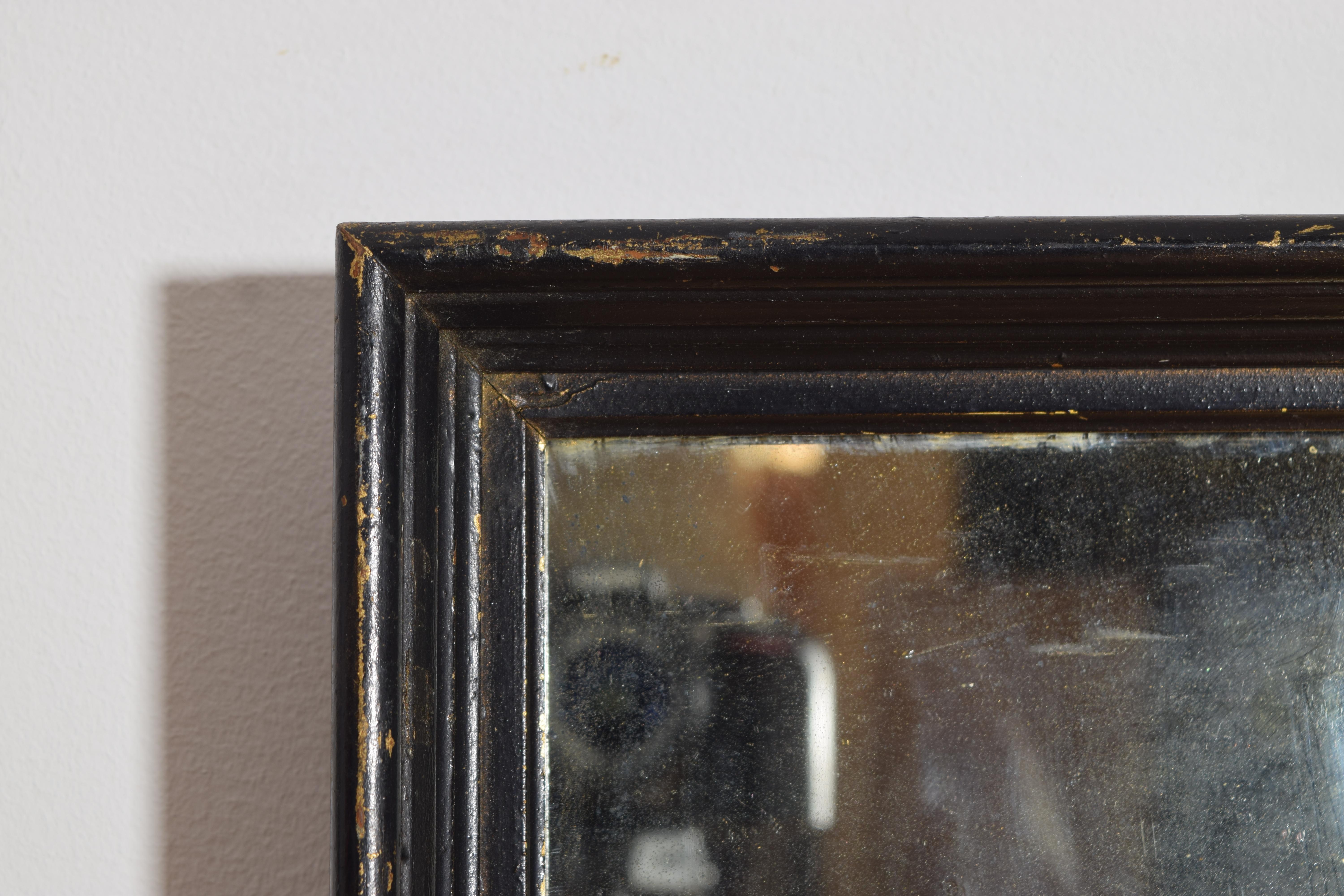XIXe siècle Miroir moulé et ébonisé de la période de la Restauration, du début au milieu du 19e siècle en vente