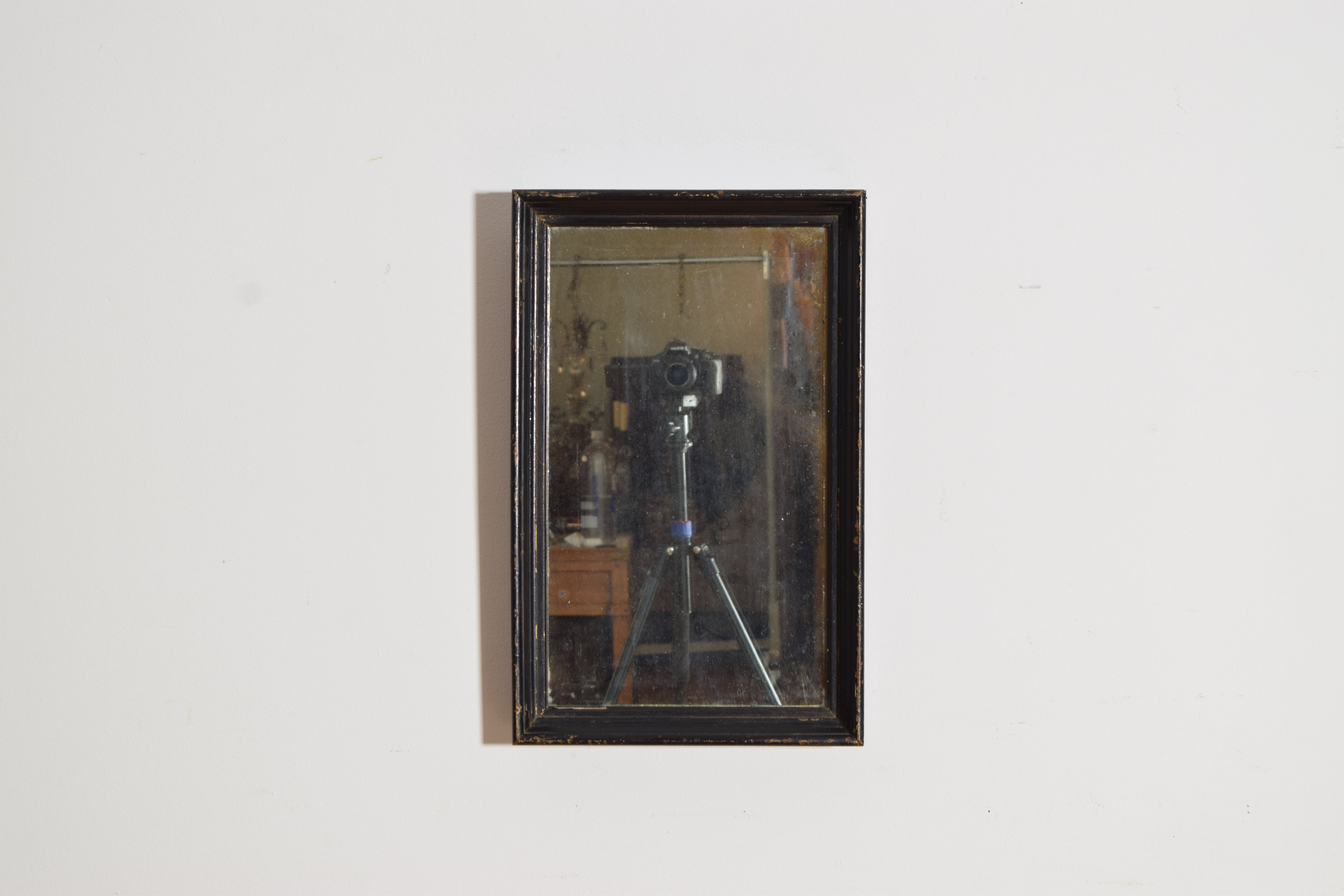 French Restauration Period Molded Ebonized Mirror, Early to Mid 19th Century