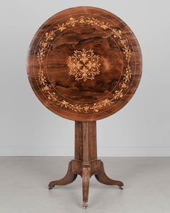 Französischer Restaurationsstil Kippbarer Guéridon oder Mitteltisch