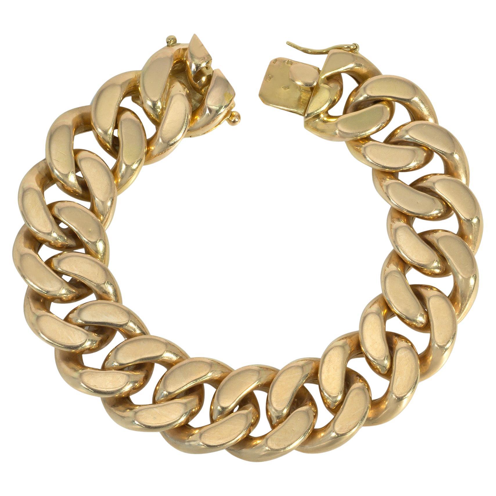 Flat Square Links Bracelet main image 0
