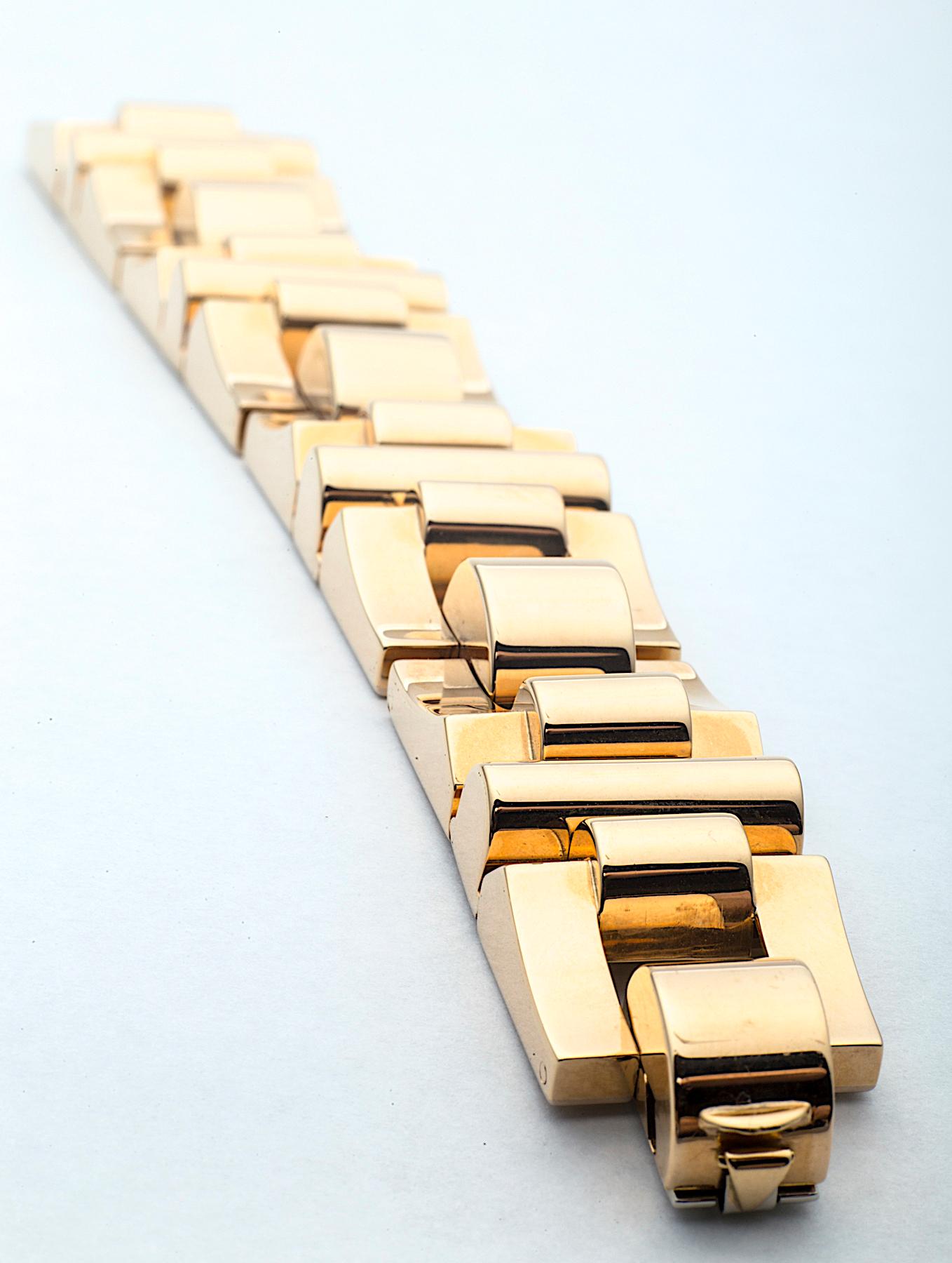 Women's French Retro Gold Link Bracelet