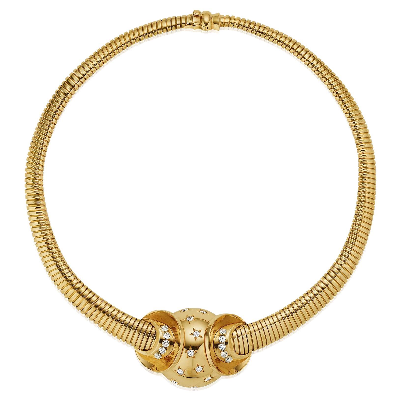 Collier Tubogas rétro français en vente