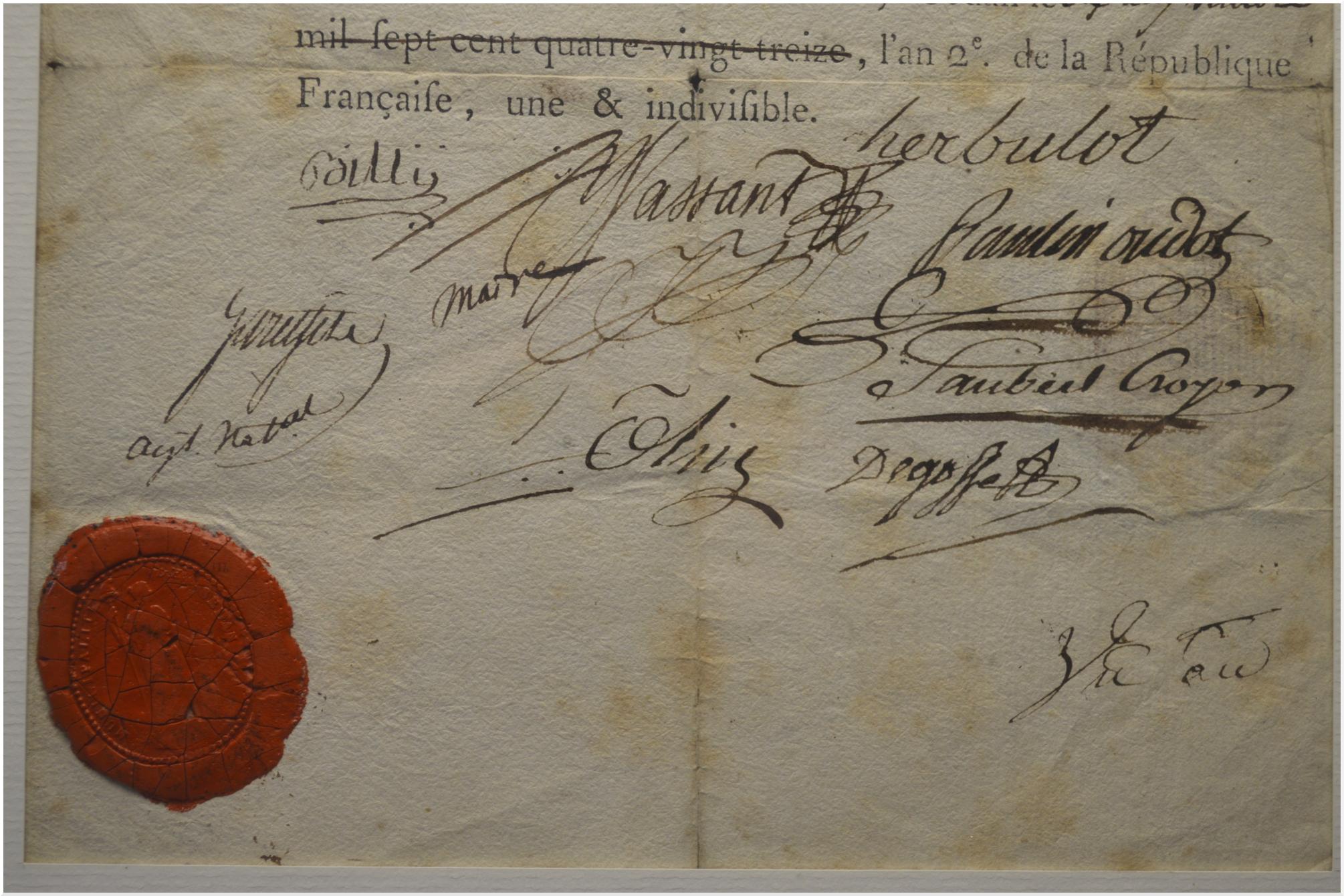 18th Century French Revolution, 1794, Two Documents, Revolutionary Surveillance Committee