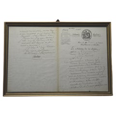Used French Revolution, Handwritten Circular from the Minister of Justice Cambacérès