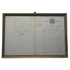 French Revolution, Handwritten Circular from the Minister of Justice Cambacérès