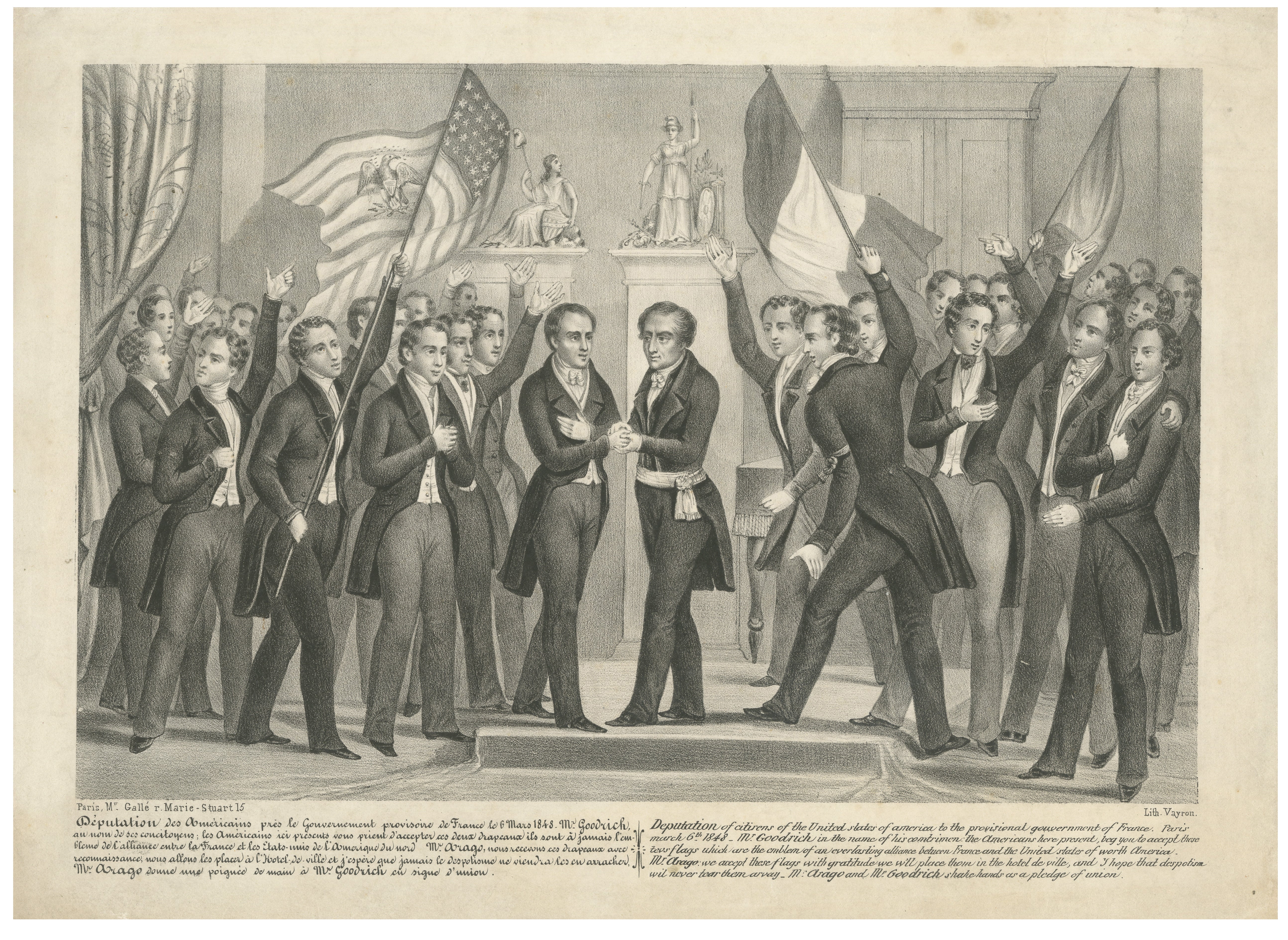 French Revolution of 1848, American Delegation to Provisional Government, c.1848