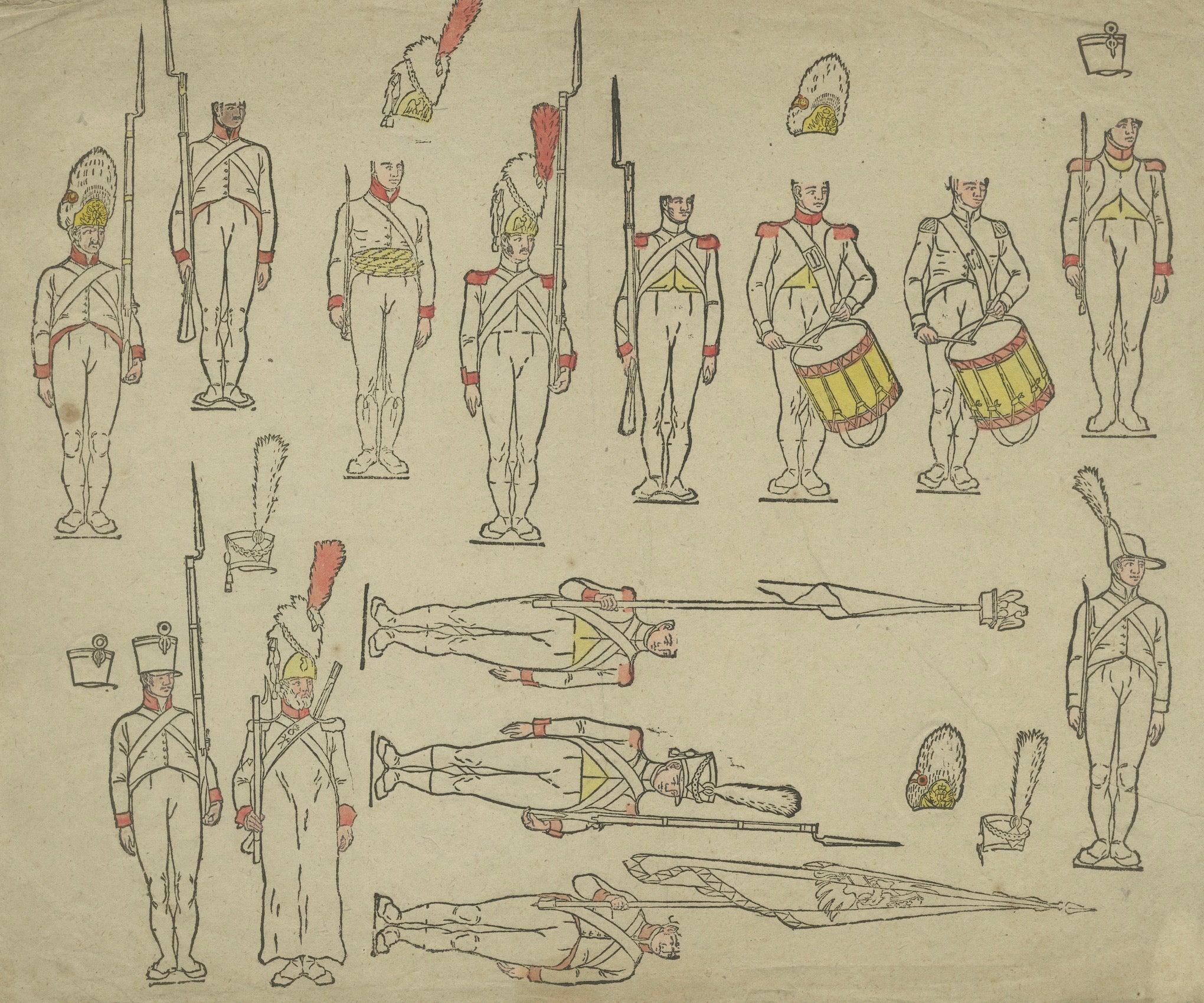 French Revolutionary Infantry – Uniforms, Drummers and Standards, c.1795