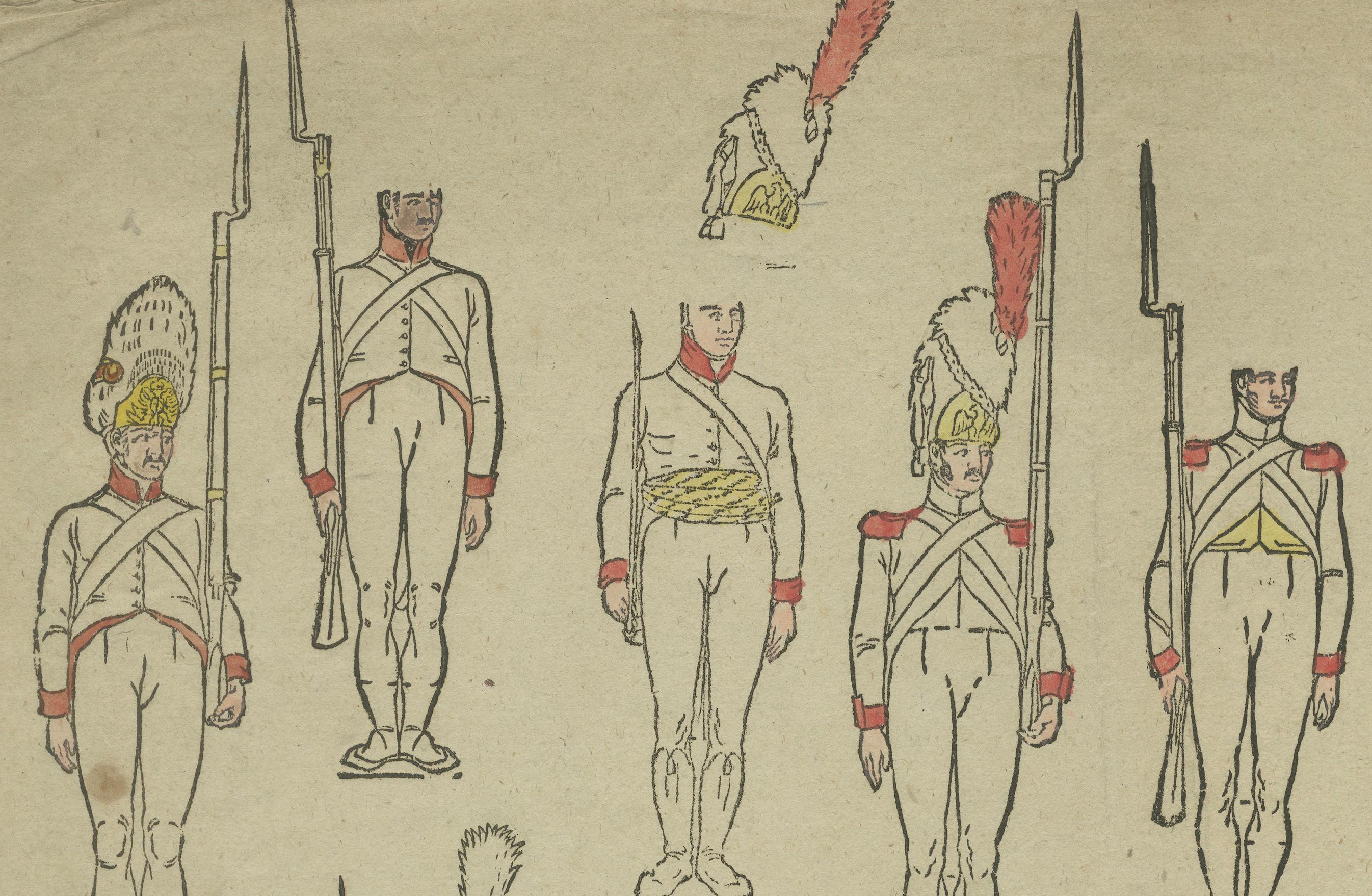 French Revolutionary Infantry – Uniforms, Drummers and Standards, c.1795
