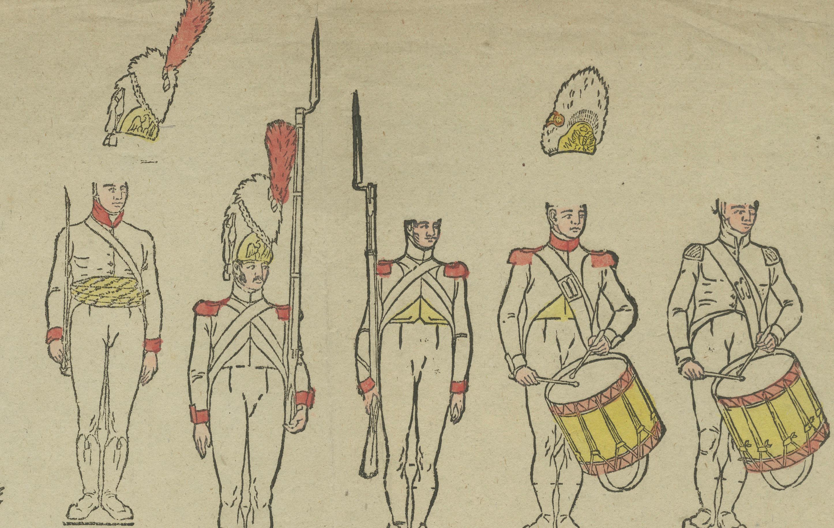 French Revolutionary Infantry – Uniforms, Drummers and Standards, c.1795