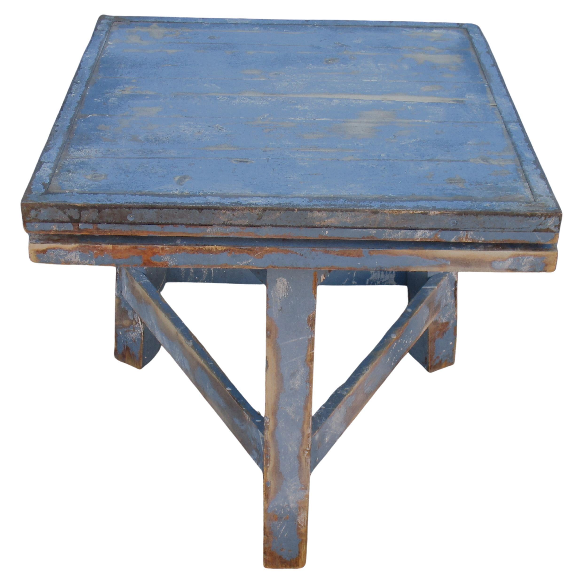 Bois Table de sculpteur à plateau tournant en vente