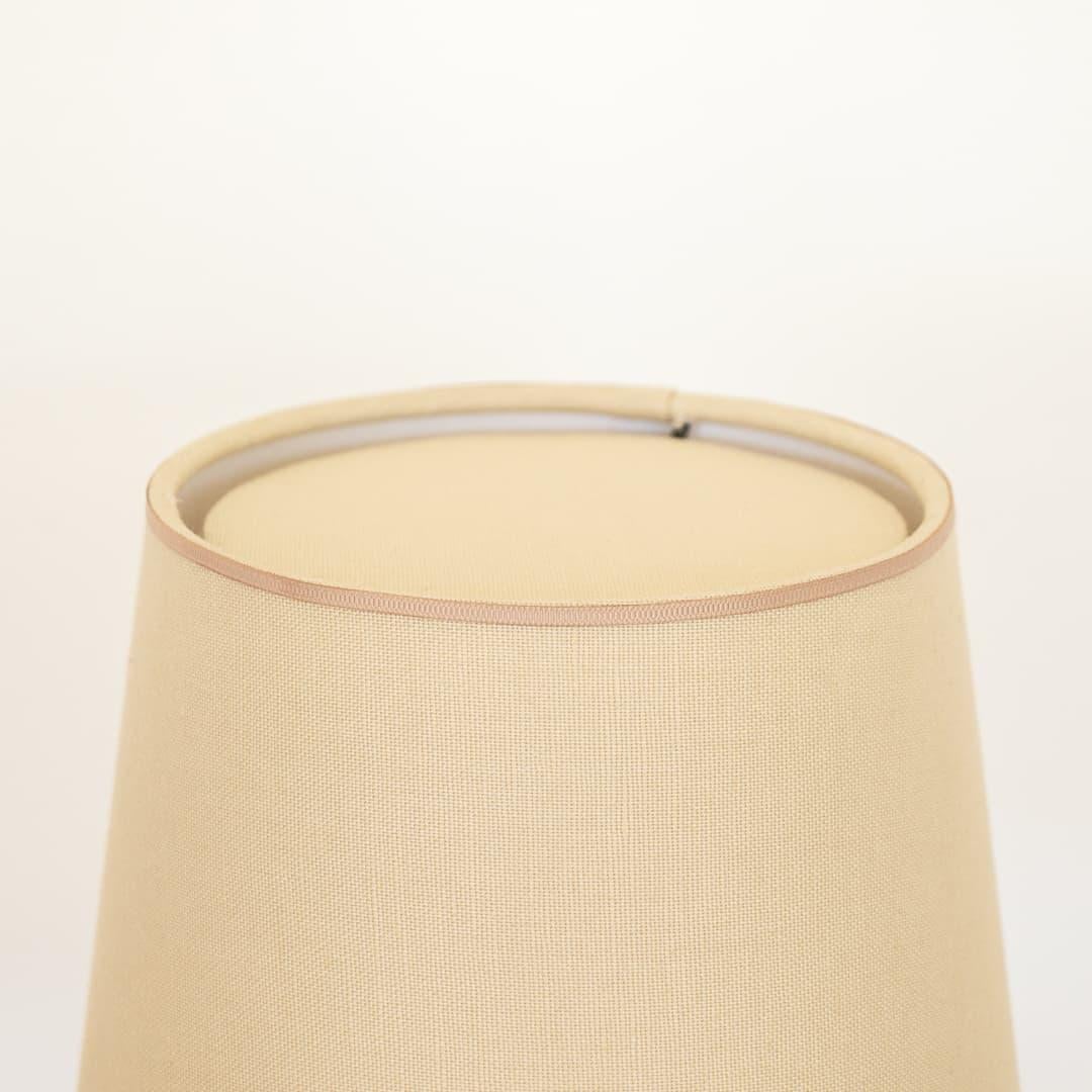 French Ribbed Wood Table Lamp 3