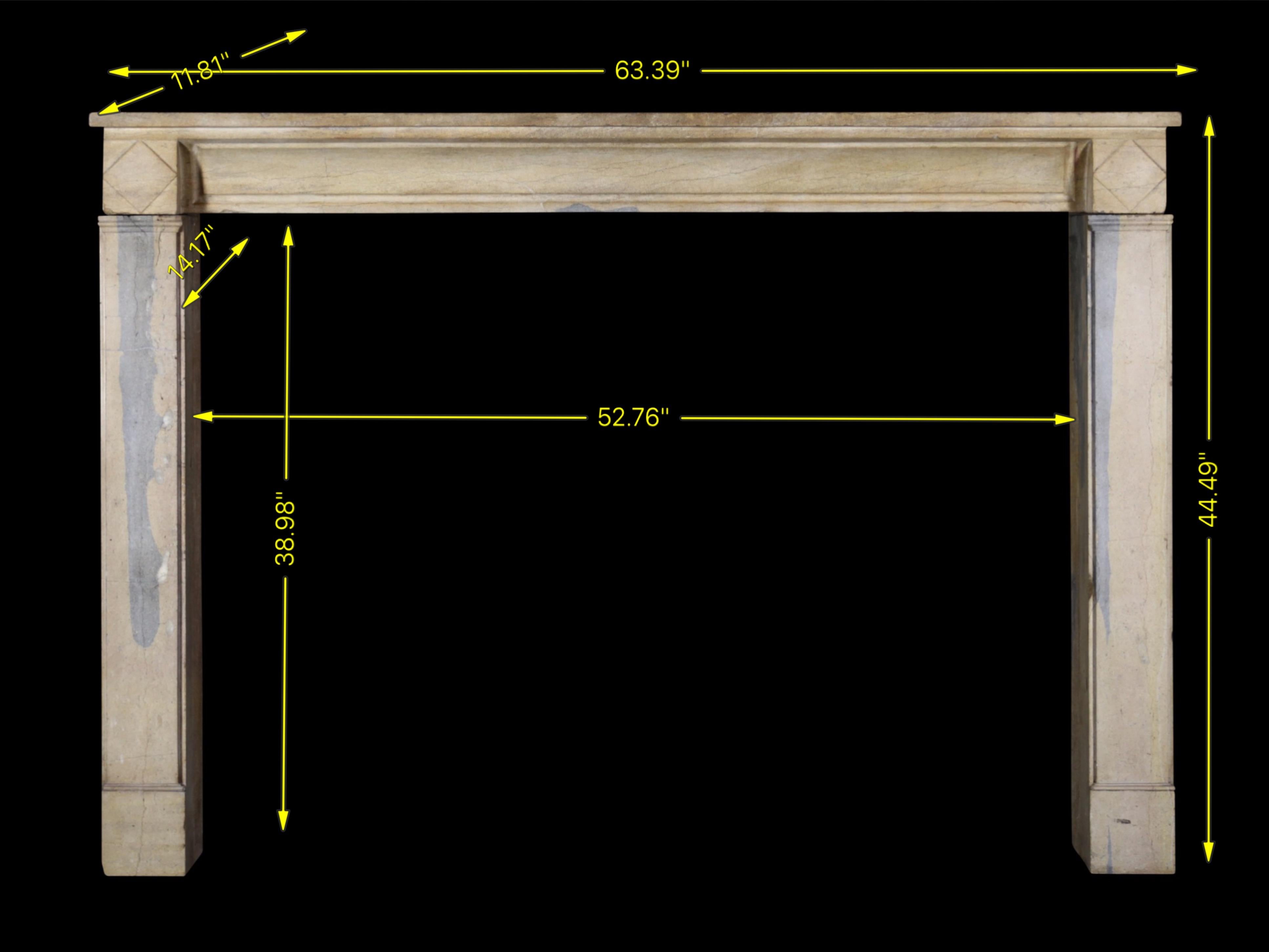 French Rich Bi-Color Vintage Fireplace Surround For Sale 7