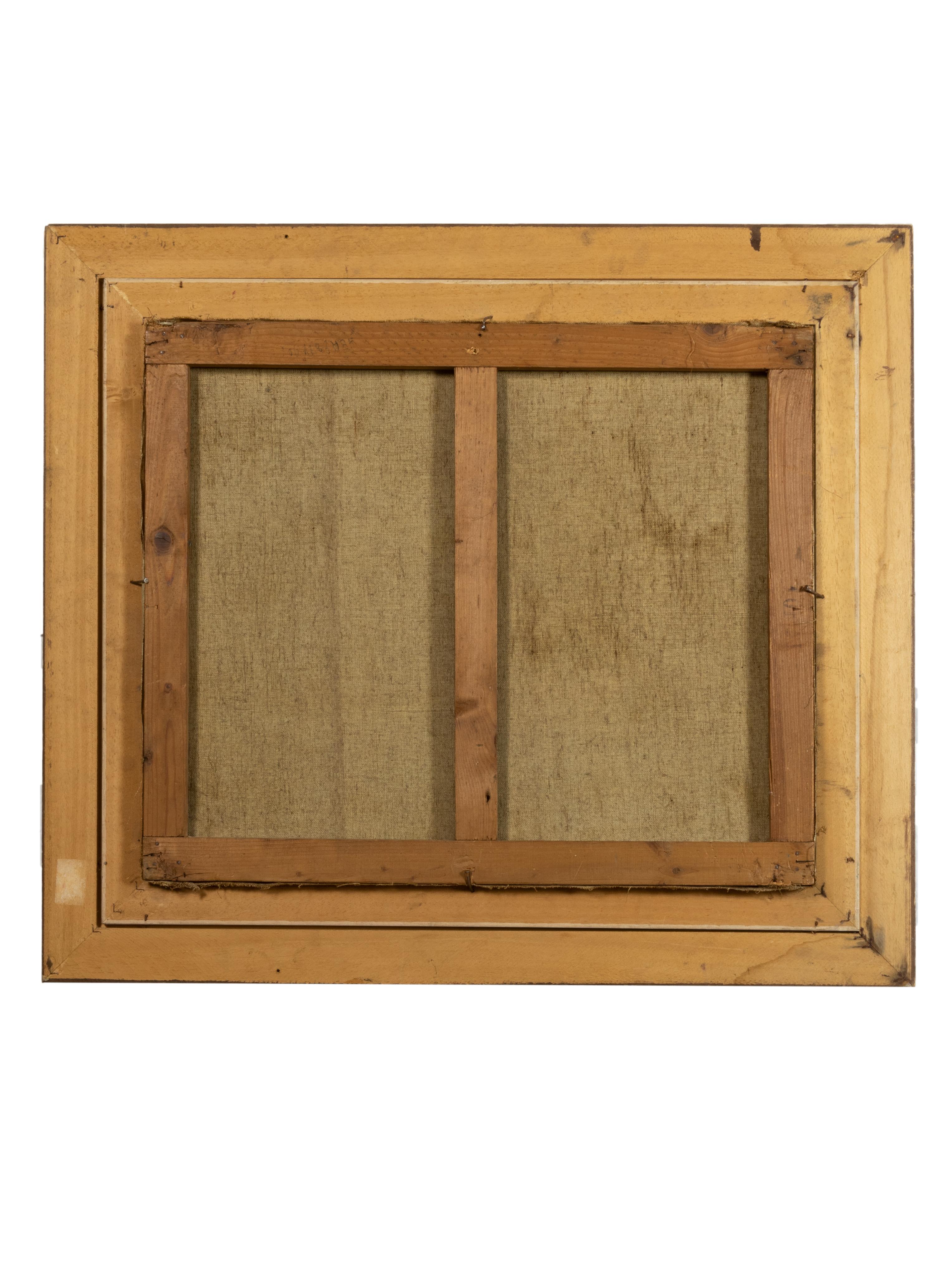 Französische Flussslandschaft, Ölgemälde von Pezant, 1900er Jahre im Angebot 2