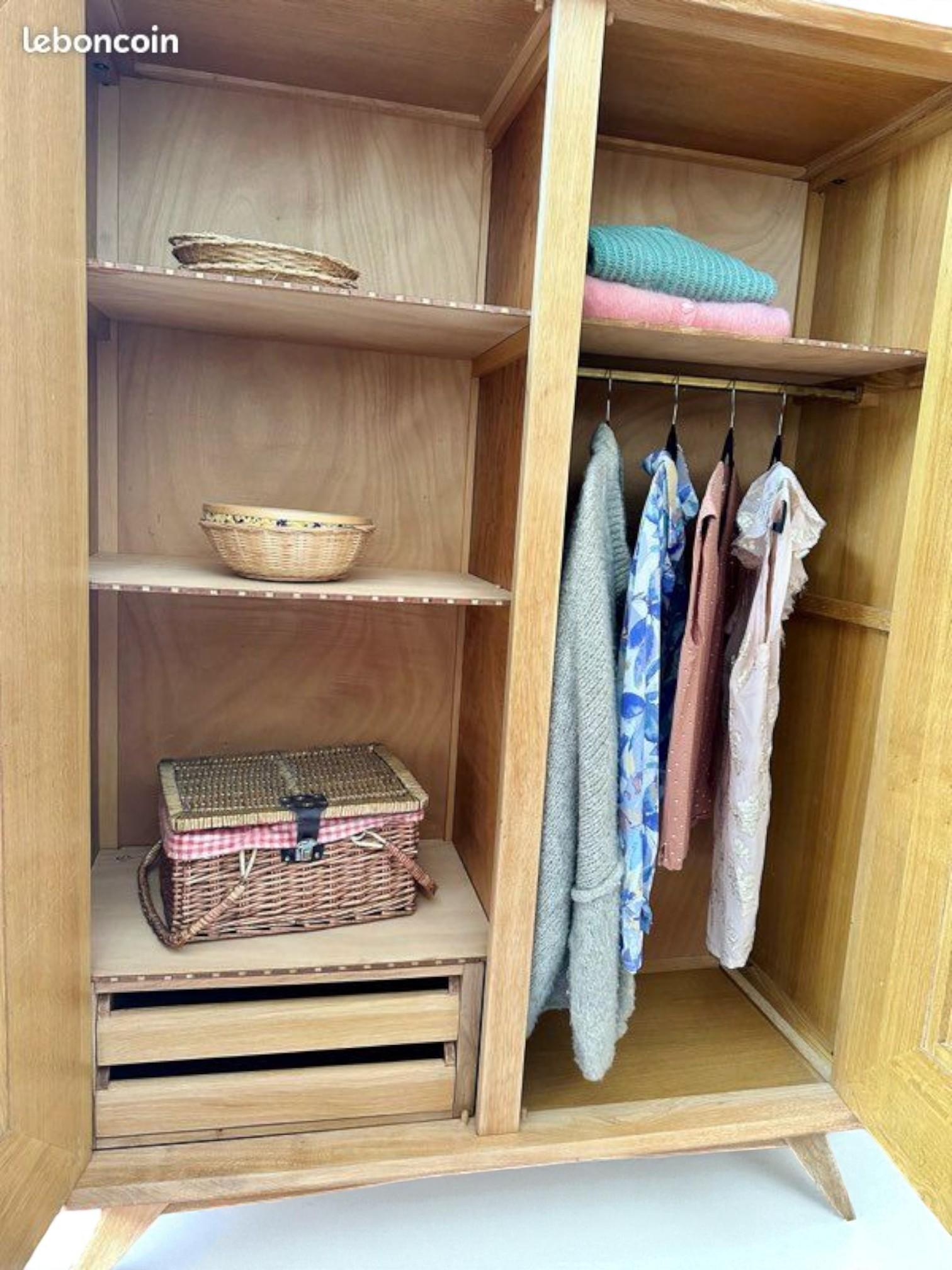 Französische Riviera - Kleiderschrank - Eiche - Frankreich im Angebot 12
