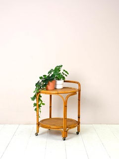 'French Riviera' bamboo and rattan trolley