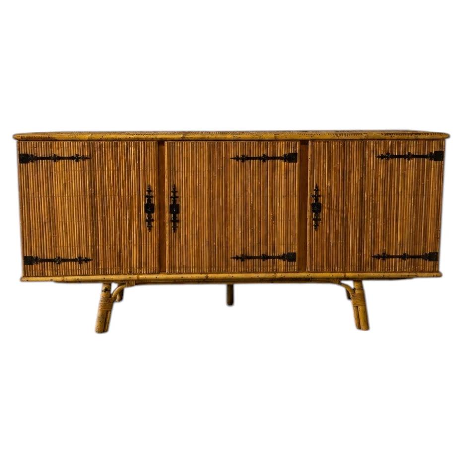 French Riviera Bamboo Credenza, Organic Modern