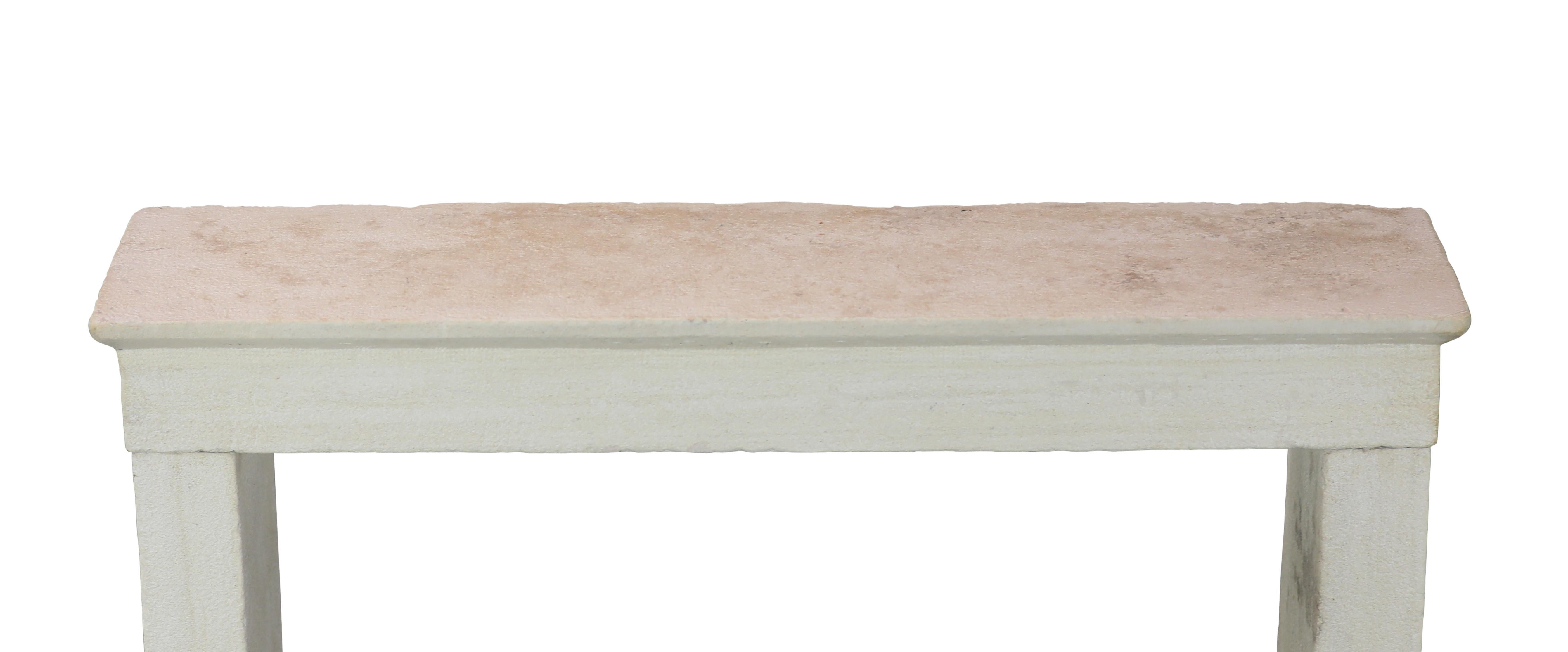 Französisch Riviera Bastide Kamin Surround In Beige Kalkstein für Timeless Dekor im Angebot 11