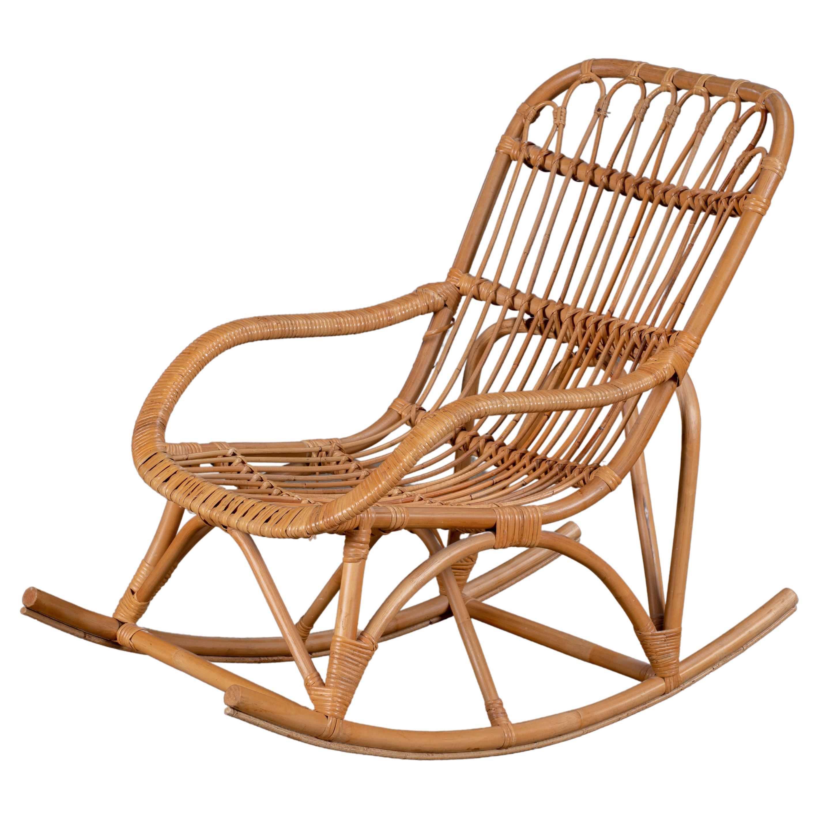 French Riviera Organic Rocking Chair, 1960 For Sale