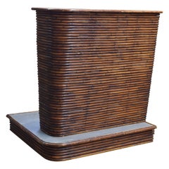 French Riviera Style Bamboo/Rattan Bar