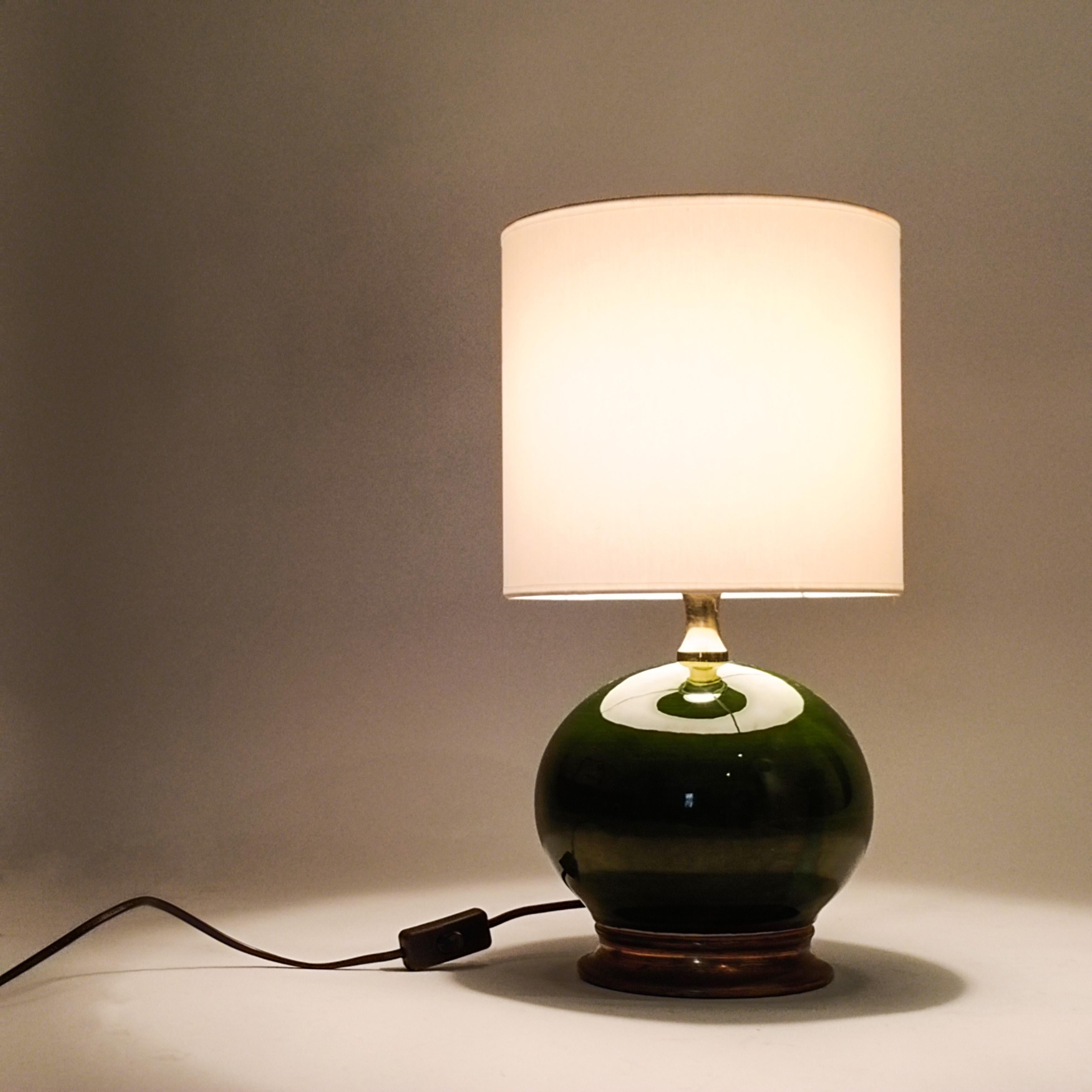 Vernissé Style Côte d'Azur. Lampes de table en céramique faites à la main, Espagne, années 1960 en vente