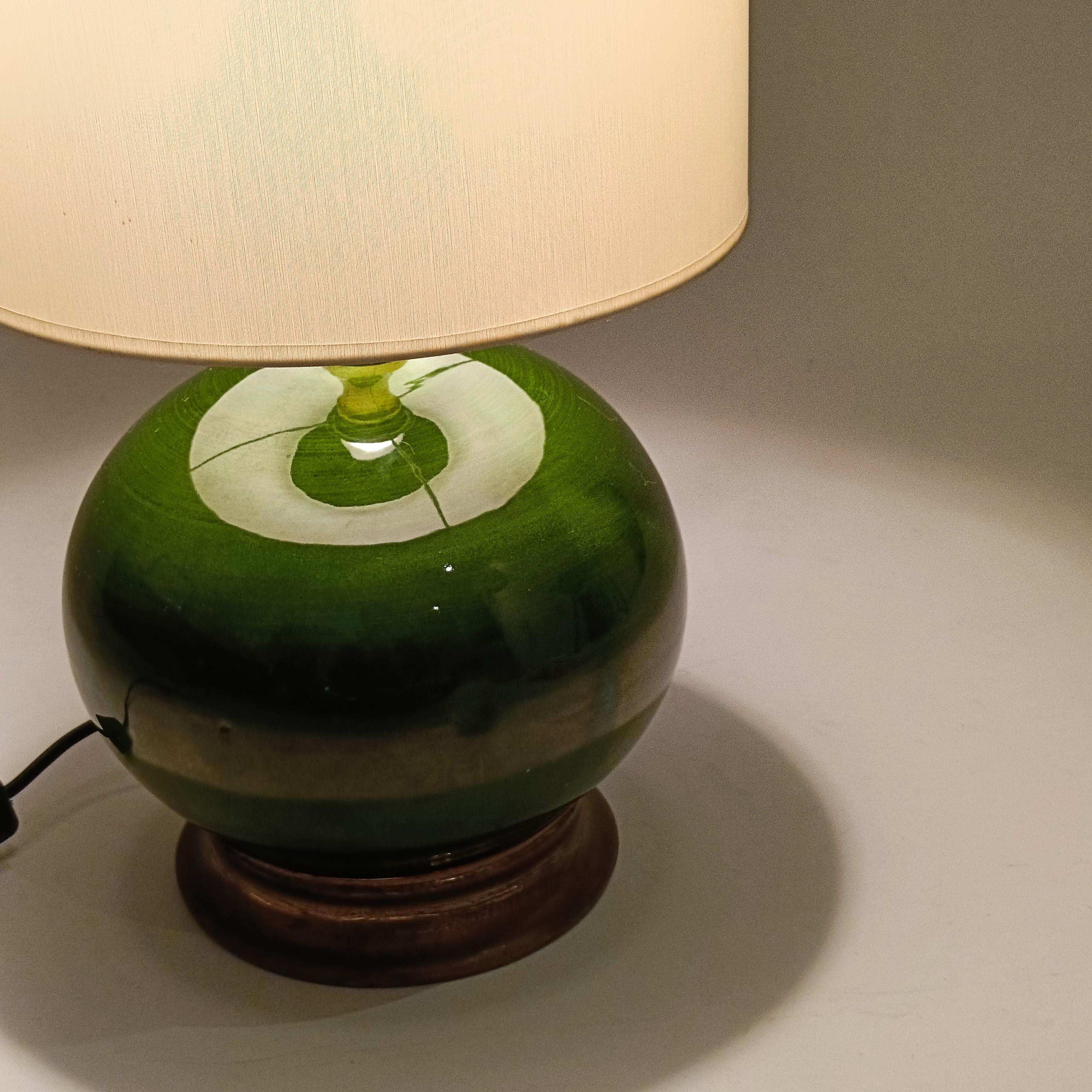 Milieu du XXe siècle Style Côte d'Azur. Lampes de table en céramique faites à la main, Espagne, années 1960 en vente