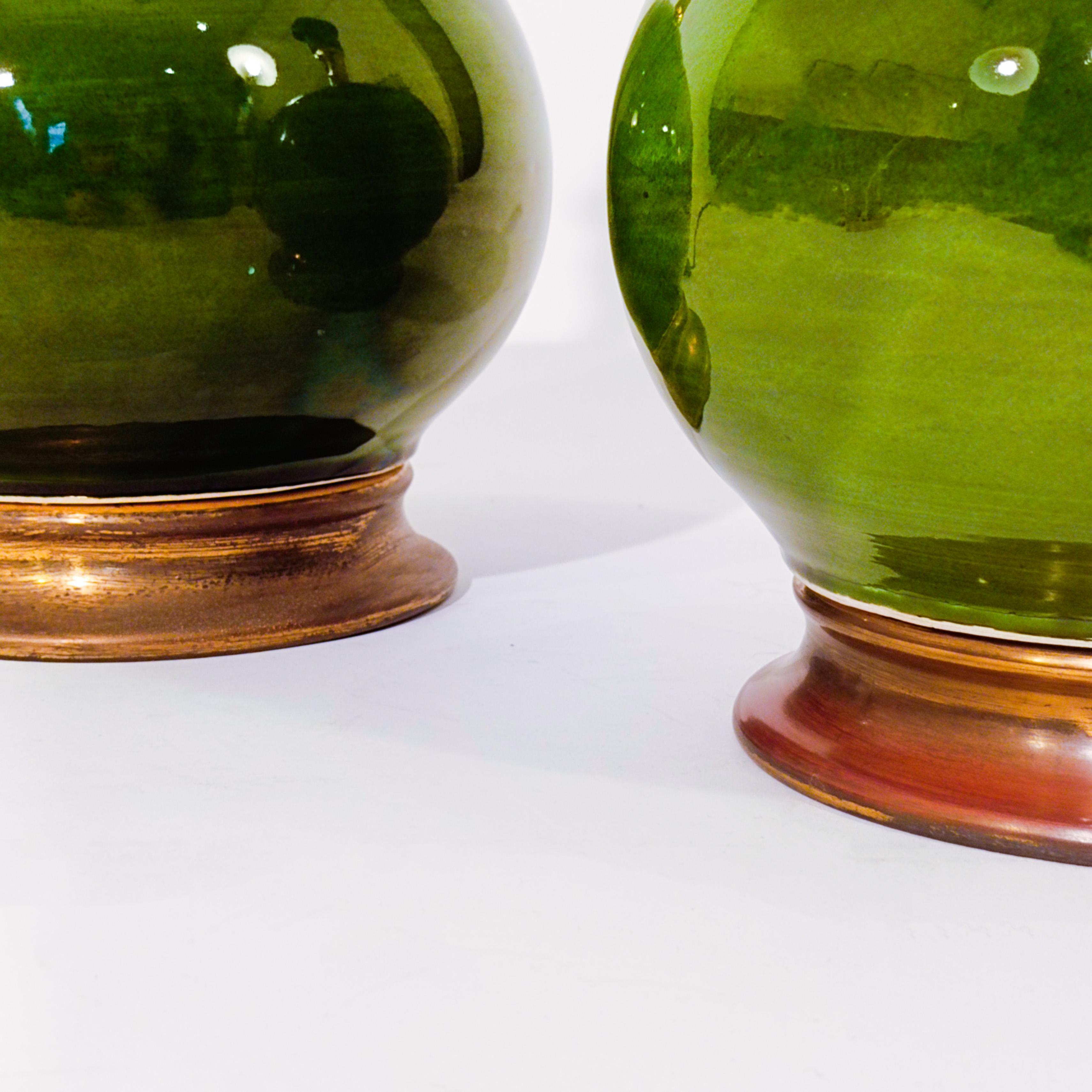 Style Côte d'Azur. Lampes de table en céramique faites à la main, Espagne, années 1960 en vente 1