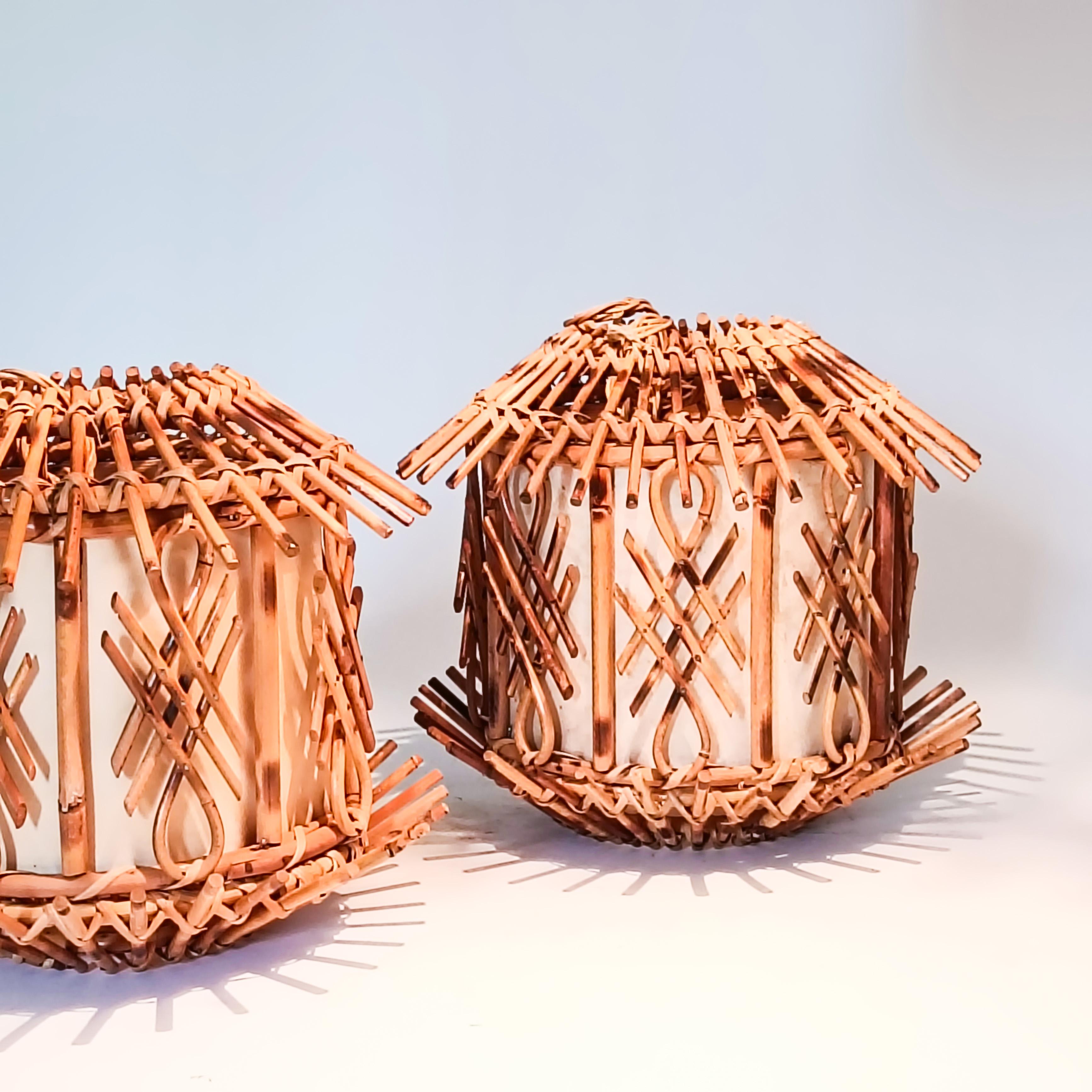 Lampes suspendues de style Riviera française par Louis Sognot, Italie, années 1960 en vente 4