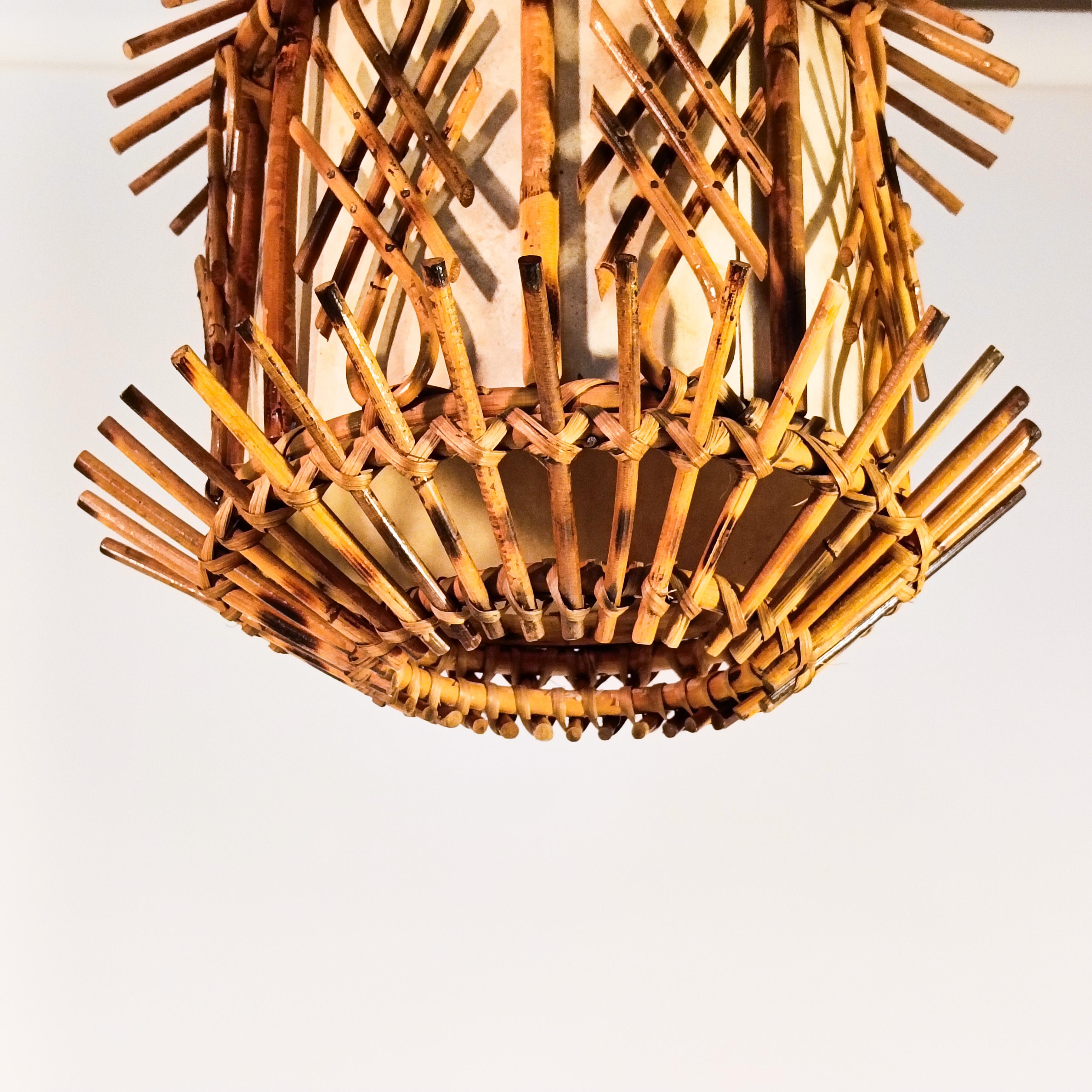 Fait main Lampes suspendues de style Riviera française par Louis Sognot, Italie, années 1960 en vente