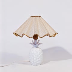 French Riviera style. Pineapple ceramic table lamp by Bassano, Italy, 1980s