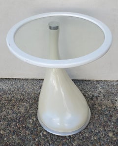 Tables d'appoint contemporaines françaises Roche Bobois en verre laqué