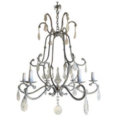 Silver Leaf Chandeliers and Pendants