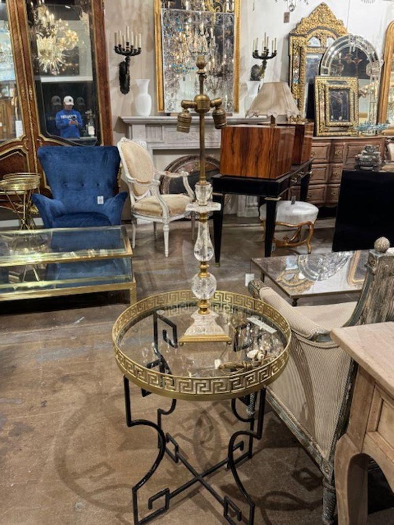 Lampe à poser en cristal Table Rock Bon état - En vente à Dallas, TX