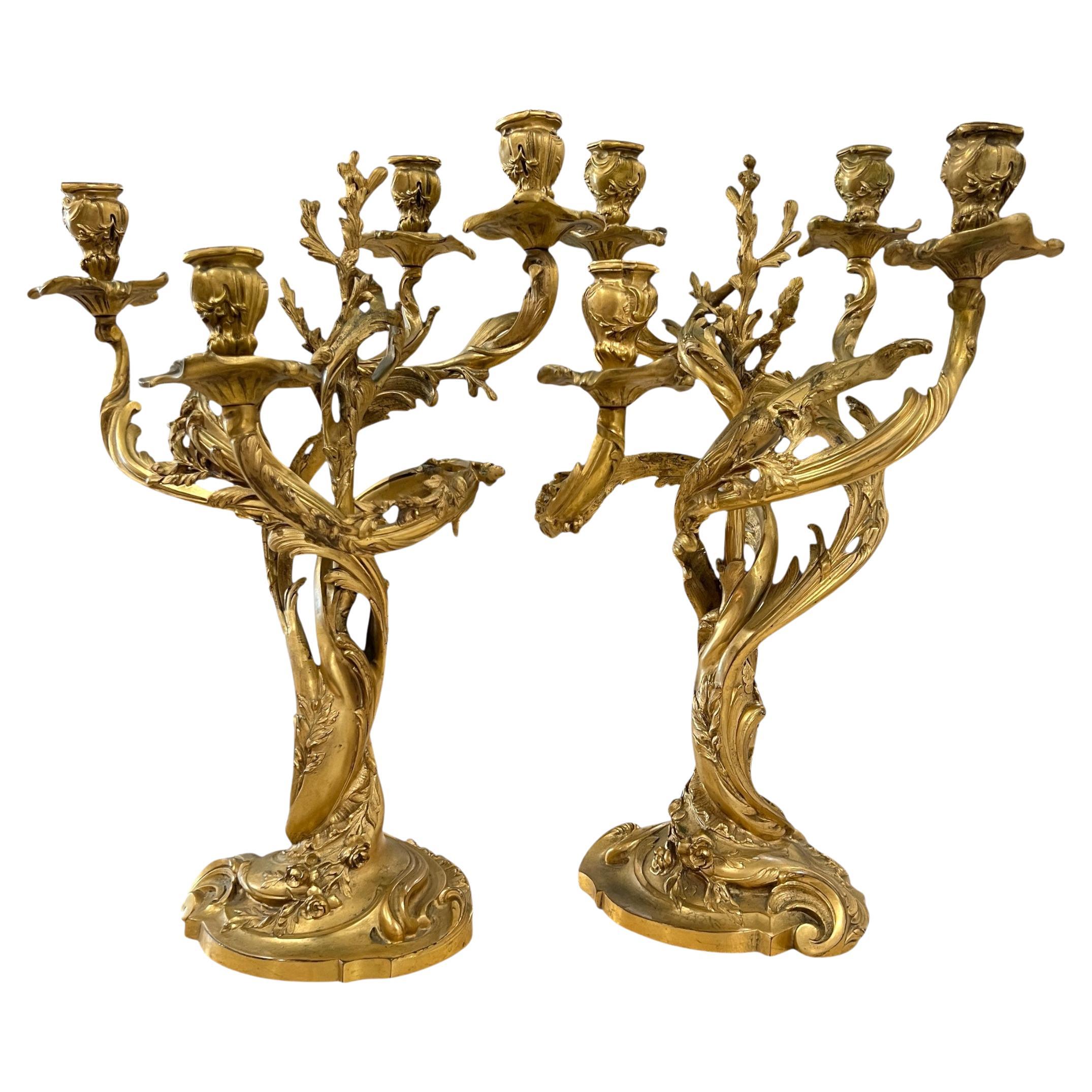 Gilt Candle Holders
