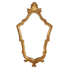 French rococo-baroque style Mirror in wood with gilded frame