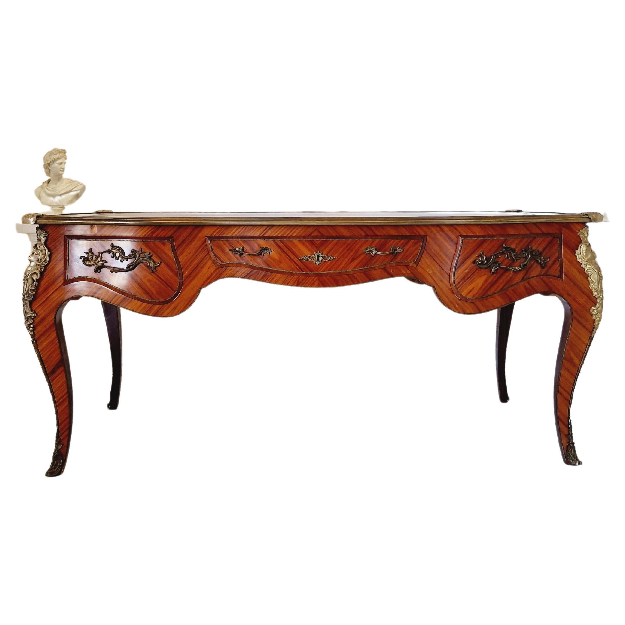 French Rococo Desk Louis XV Style  For Sale