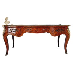 Vintage French Rococo Desk Louis XV Style 
