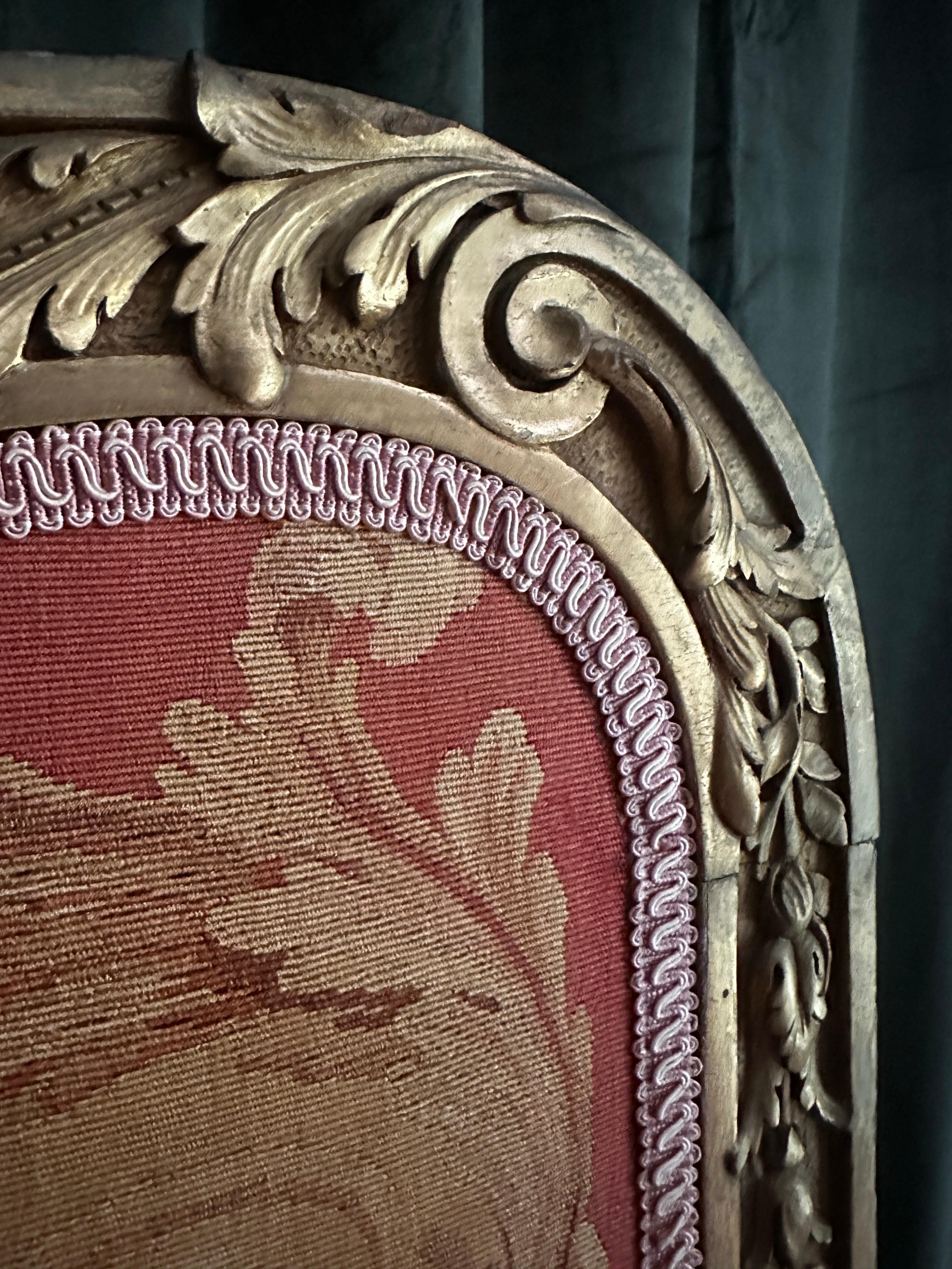 French rococo Louis XV Aubusson dressing screen or room divider For Sale 9