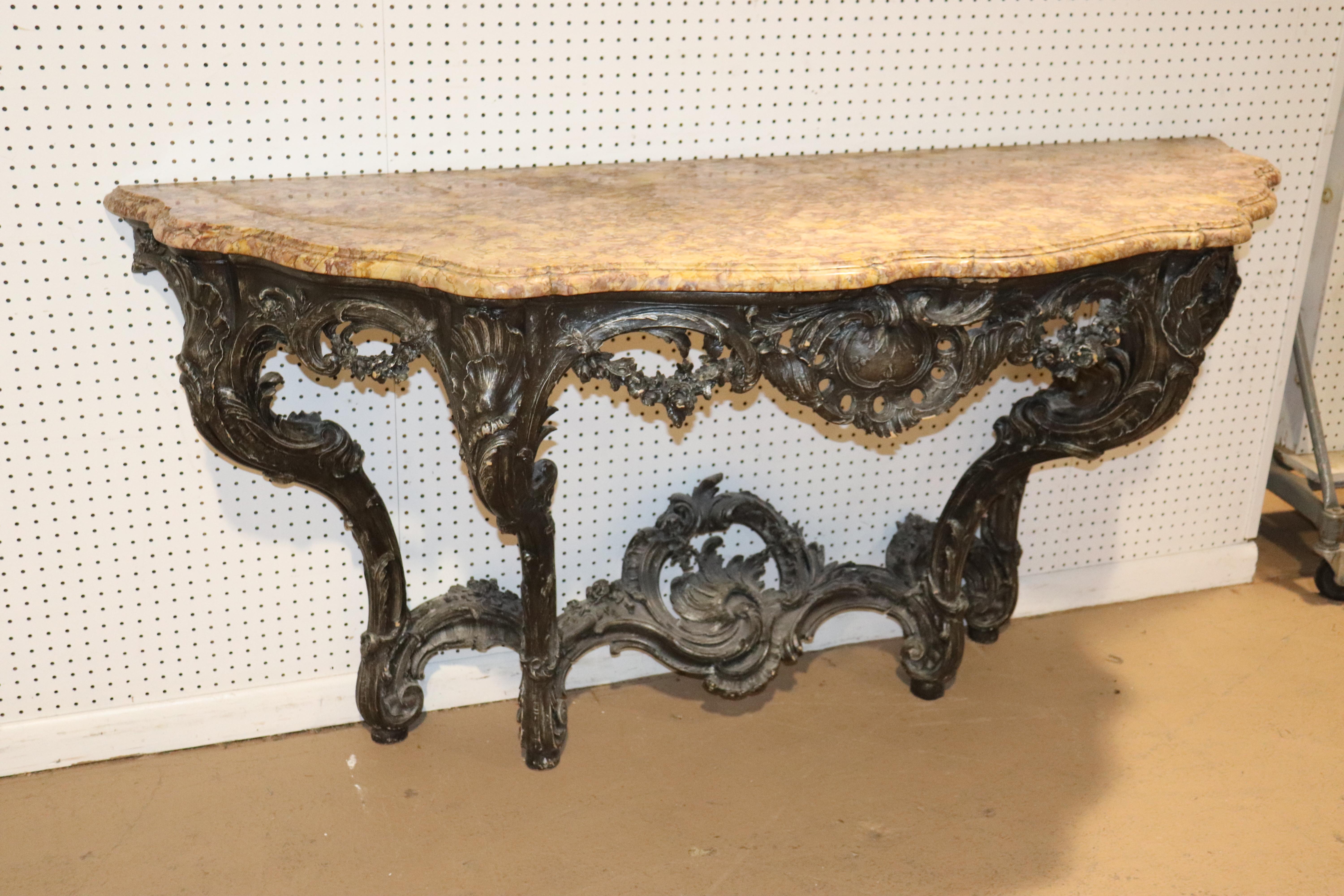 antique wall mounted console table