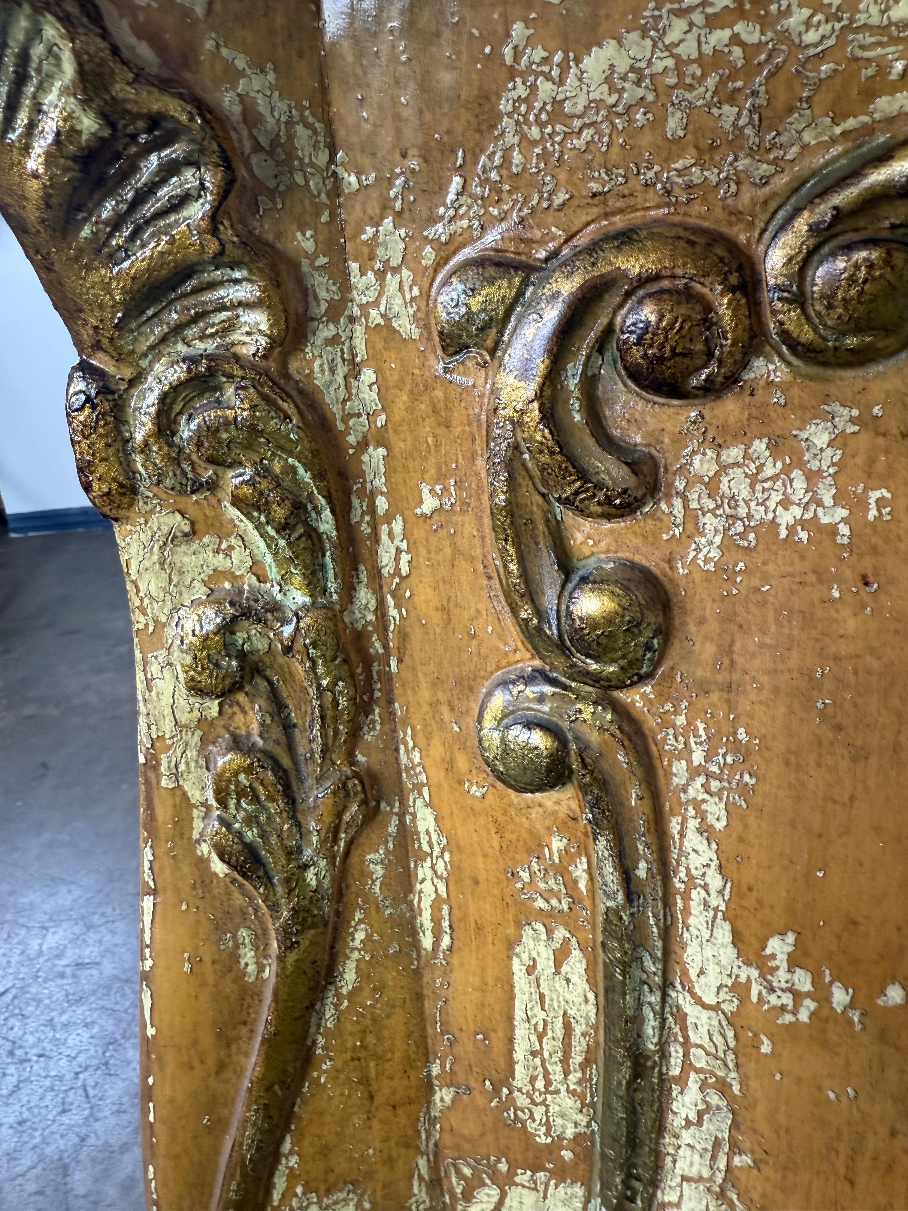 French Rococo Painted and Giltwood Commode For Sale 9