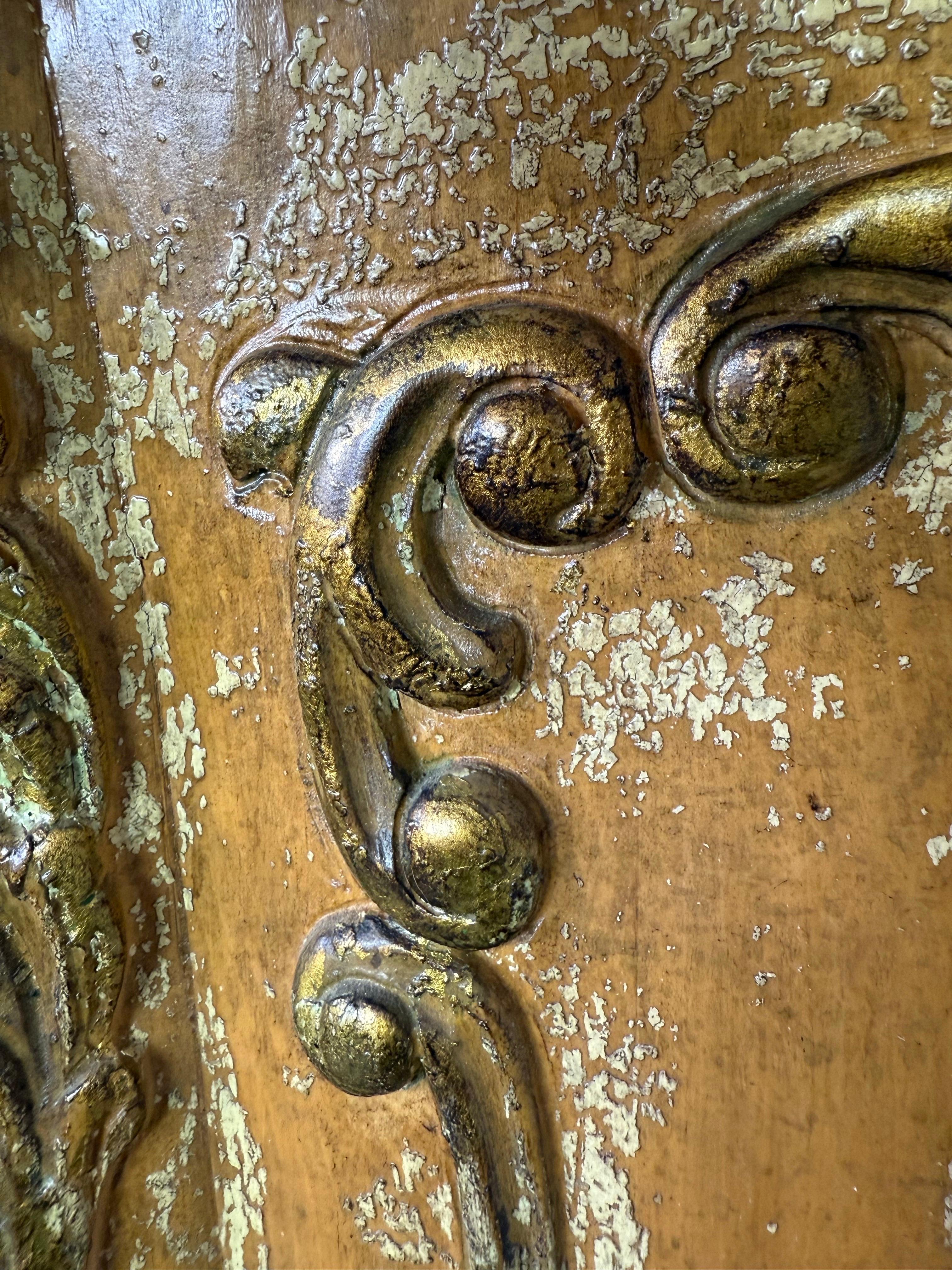French Rococo Painted and Giltwood Commode For Sale 11