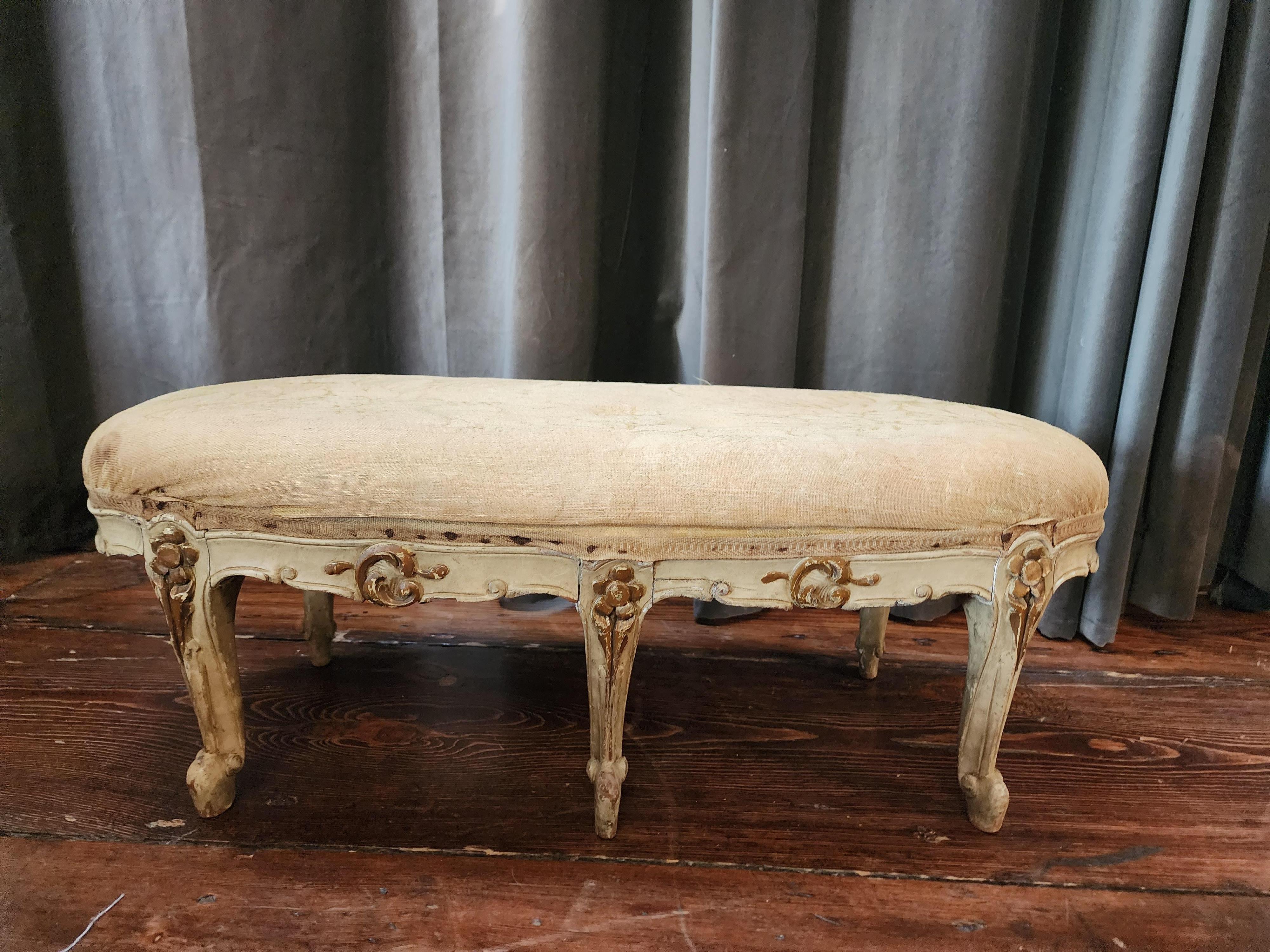 French Foot Stool 19th Century  For Sale 12