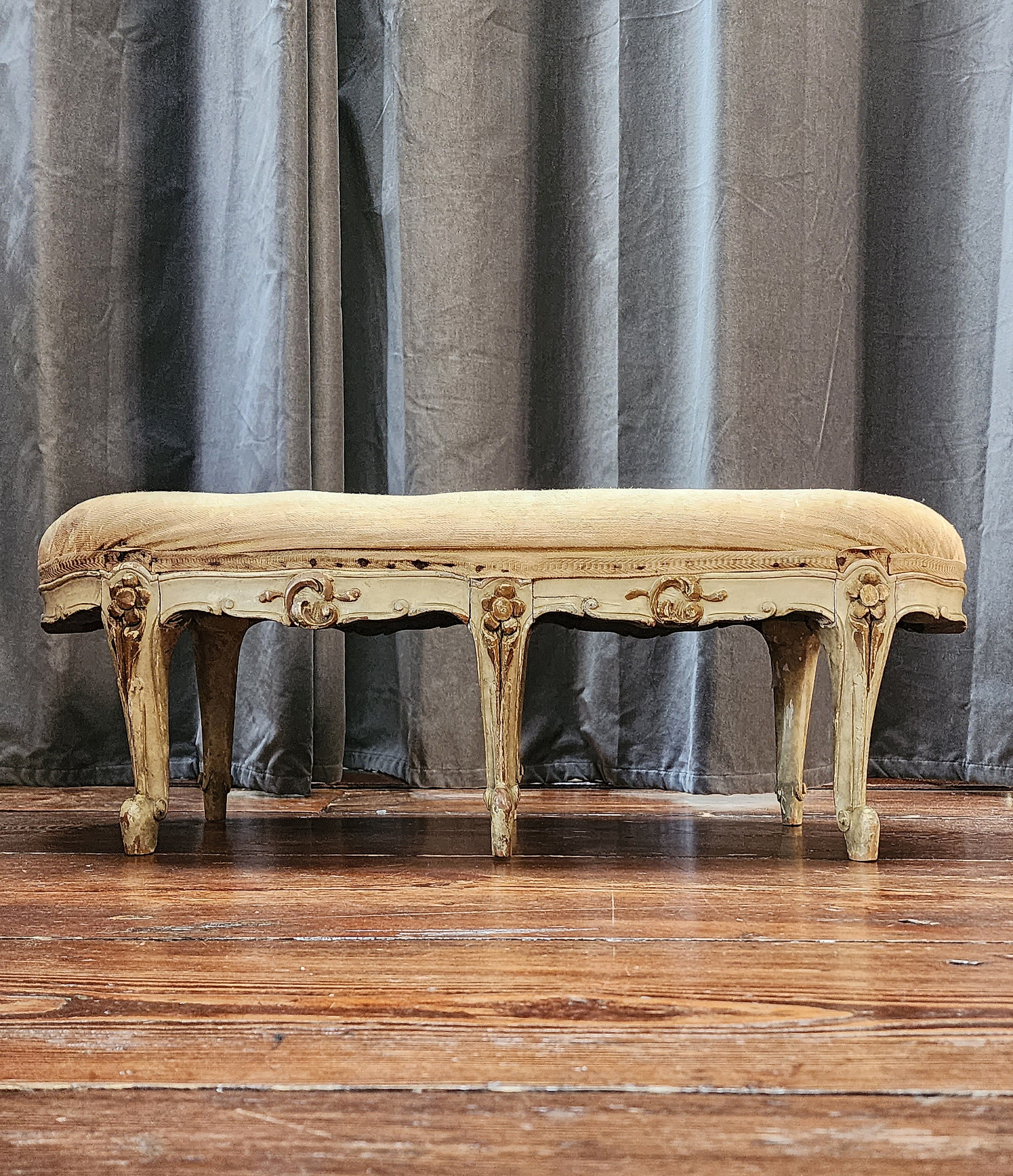 Wood French Foot Stool 19th Century  For Sale