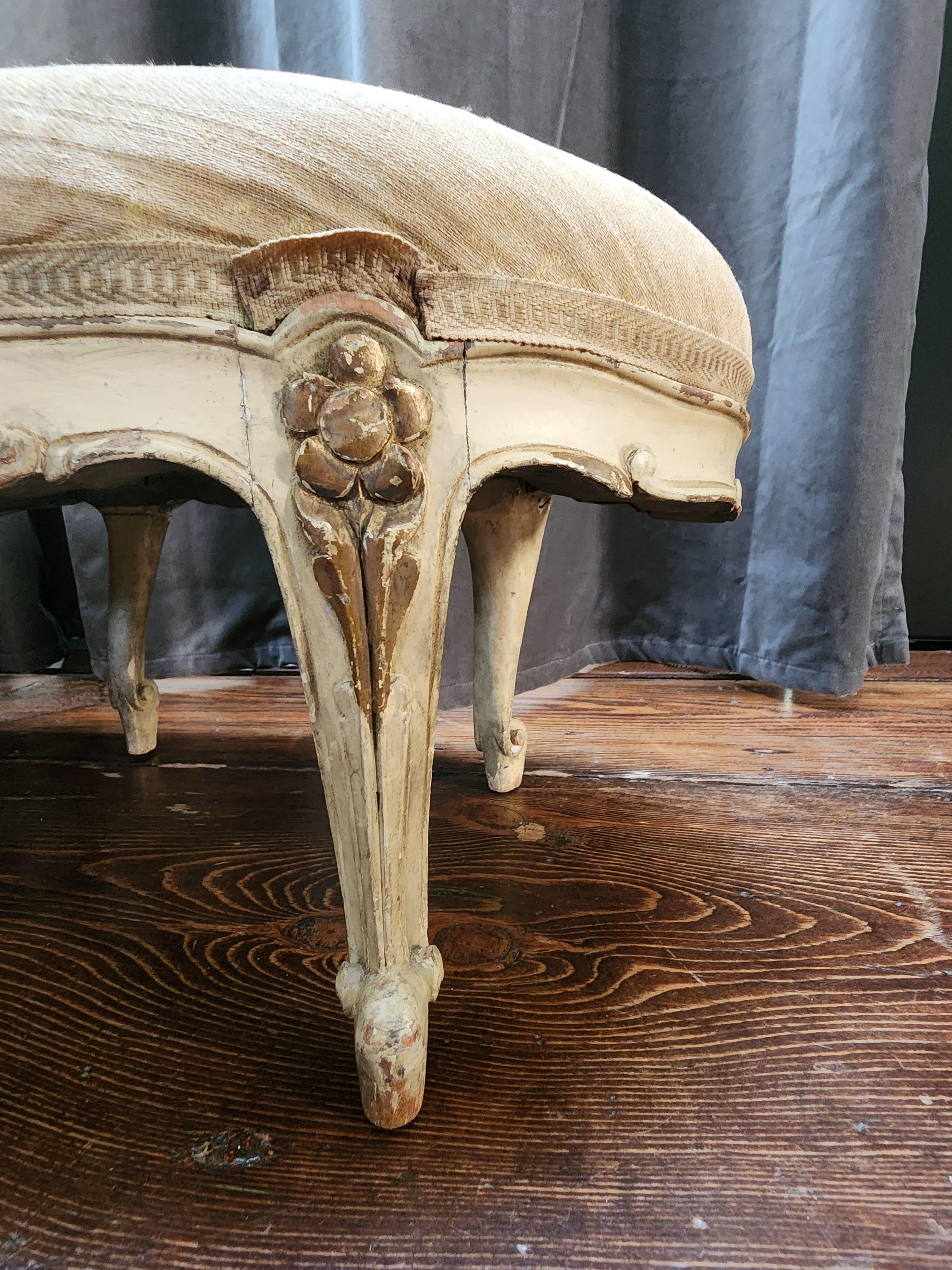French Foot Stool 19th Century  For Sale 1