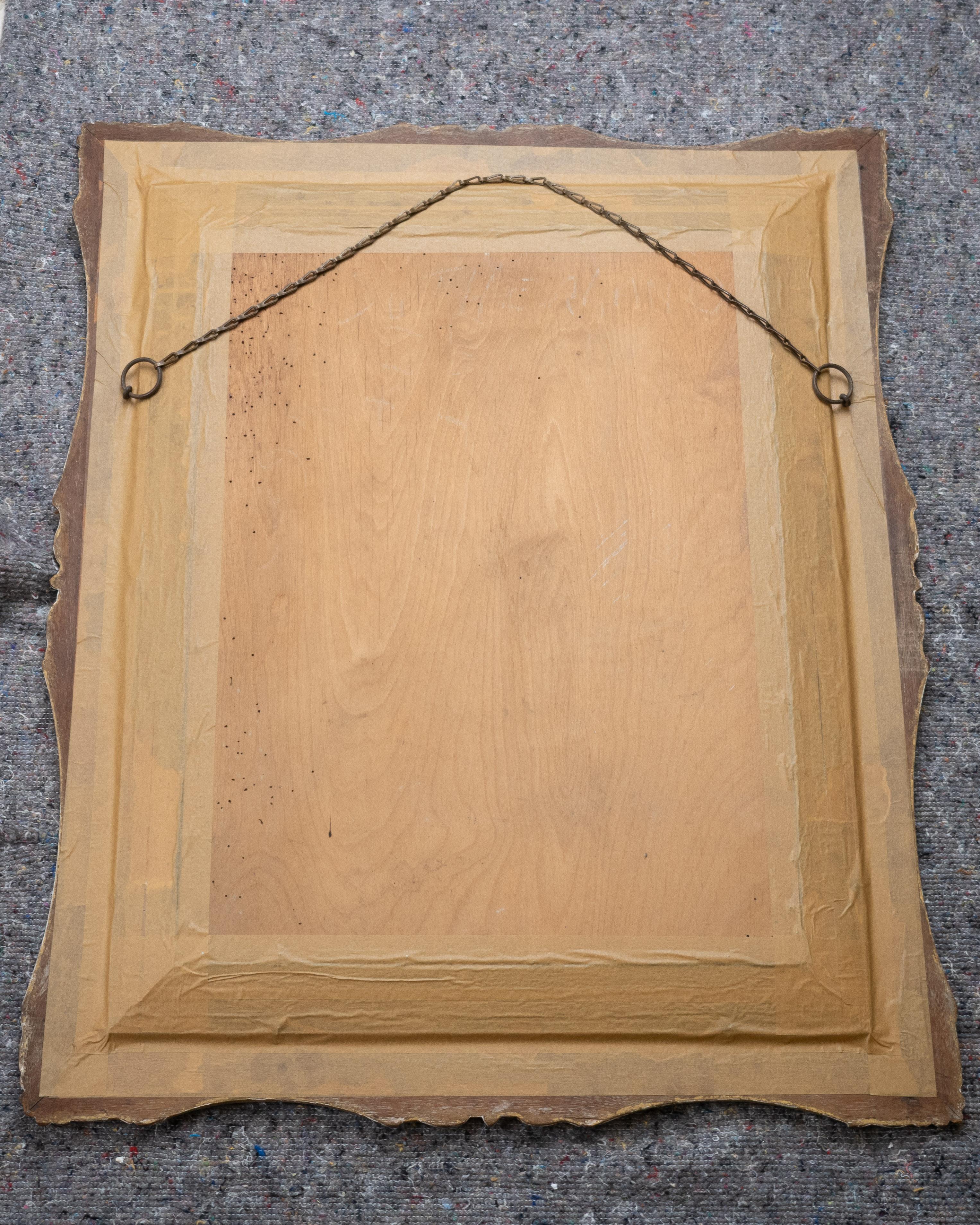 Espejo de pared de roble y gesso dorado del renacimiento rococó francés Circa 1880 (c19º Luis XV) en venta 7