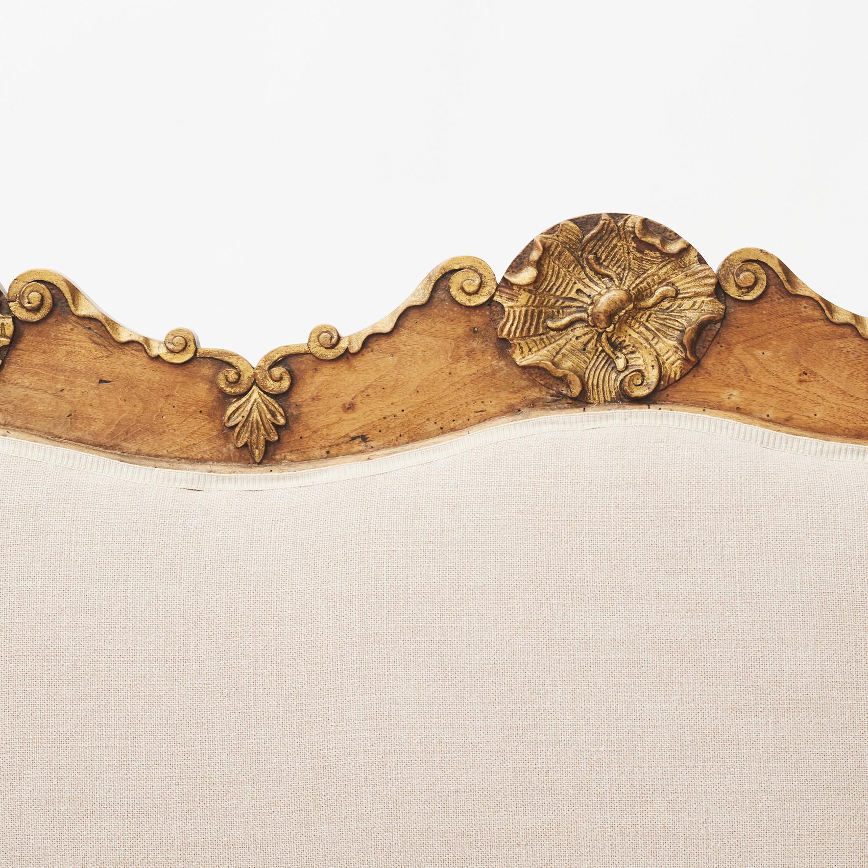 Hand-Crafted French Rococo Sofa Bench, 1760-1770