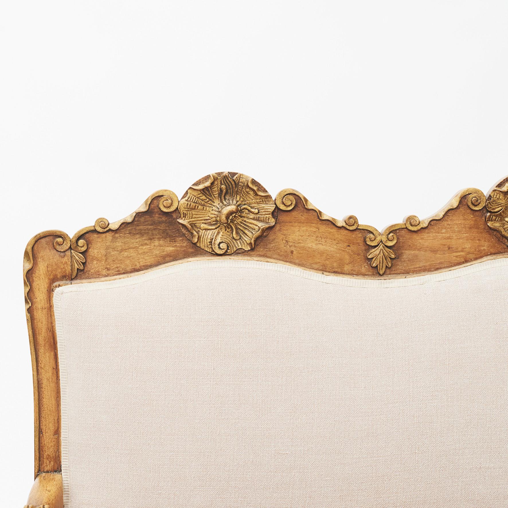 Mid-18th Century French Rococo Sofa Bench, 1760-1770