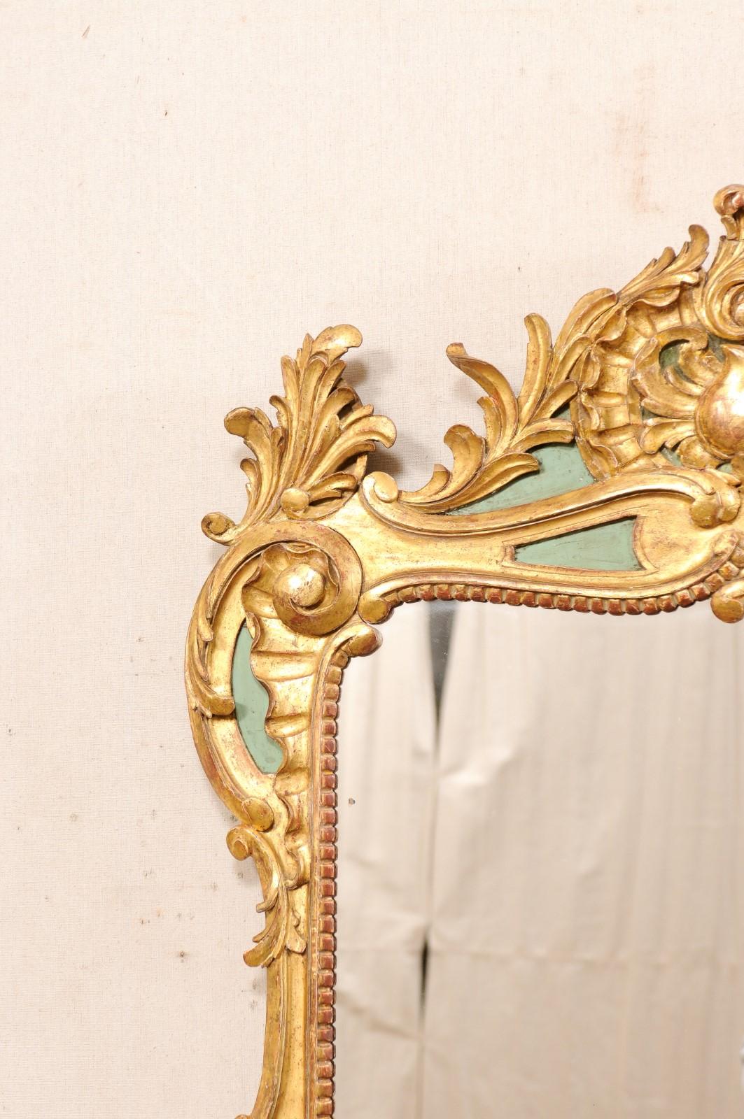 French Rococo Style Carved and Gilt Mirror, Early 20th C. In Good Condition For Sale In Atlanta, GA