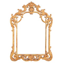 French Rococo Wood Wood sculpté et doré, grande échelle
